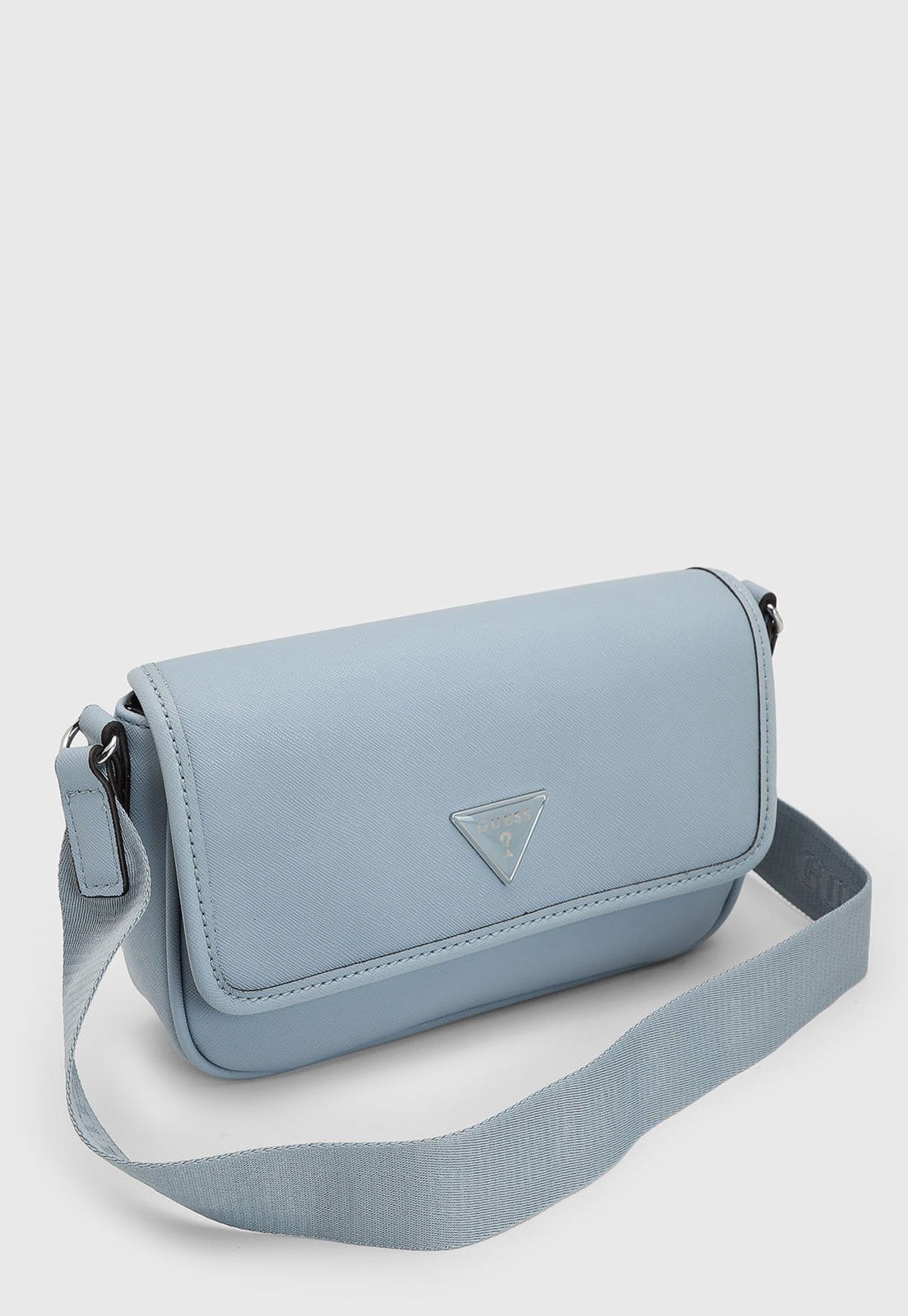 Vista 2 Bolsa Feminina Guess Logo Minimalista Claro Guess azul