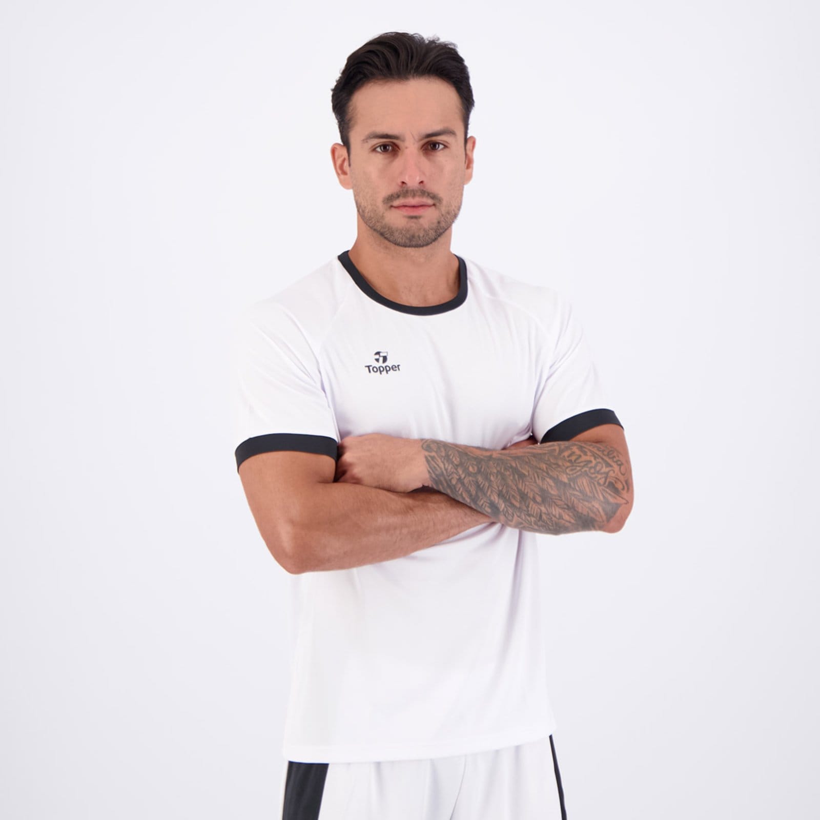 Vista 2 Camiseta Topper Classic Color III Branca Topper branco