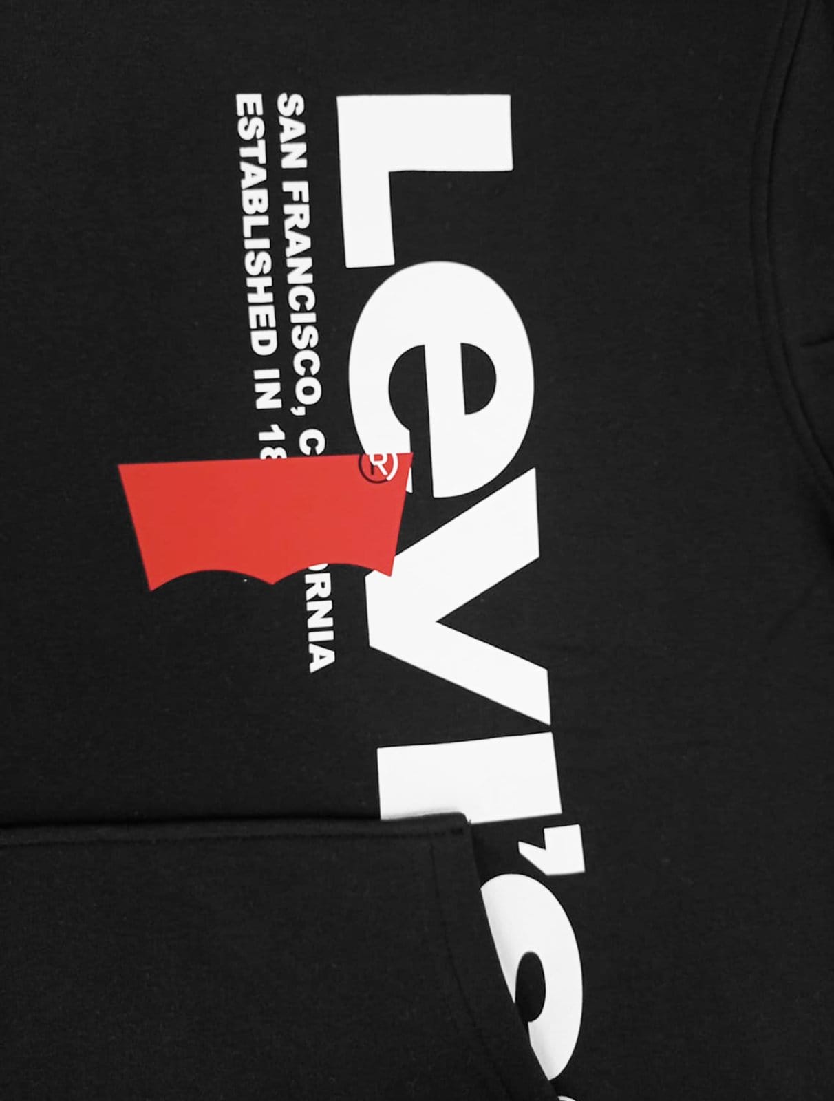 Vista 2 Moletom Levis Masculino Relaxed Graphic Hoodie Levis preto