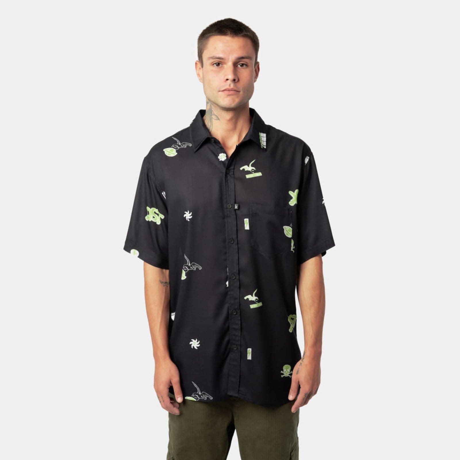 Vista principal Camisa Lost Beach Lost preto