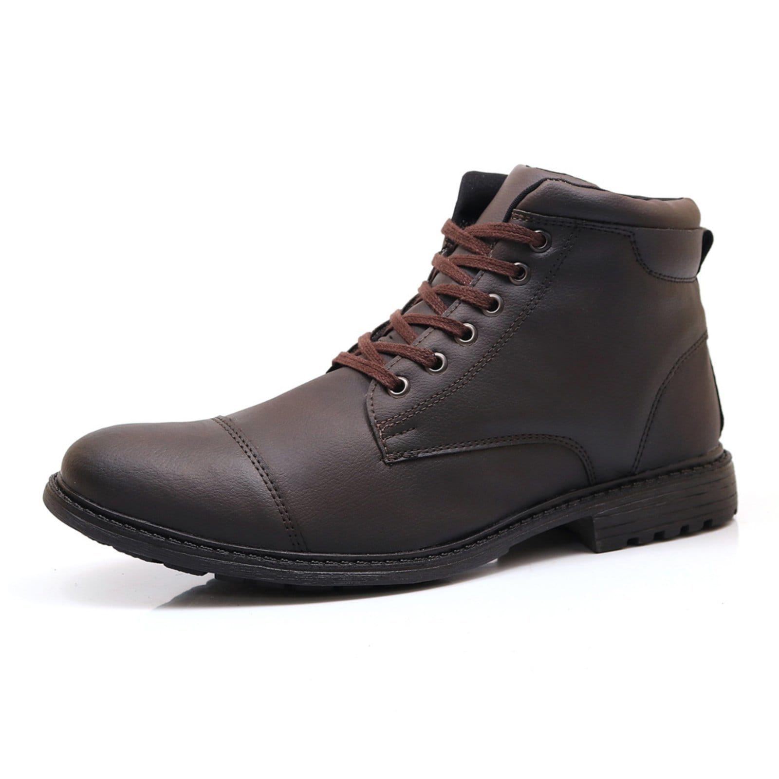 Vista 2 Bota Adventure Épico Masculina Conforto Dia a Dia Trilha Com Carteira ÉPICO CALÇADOS café/marrom