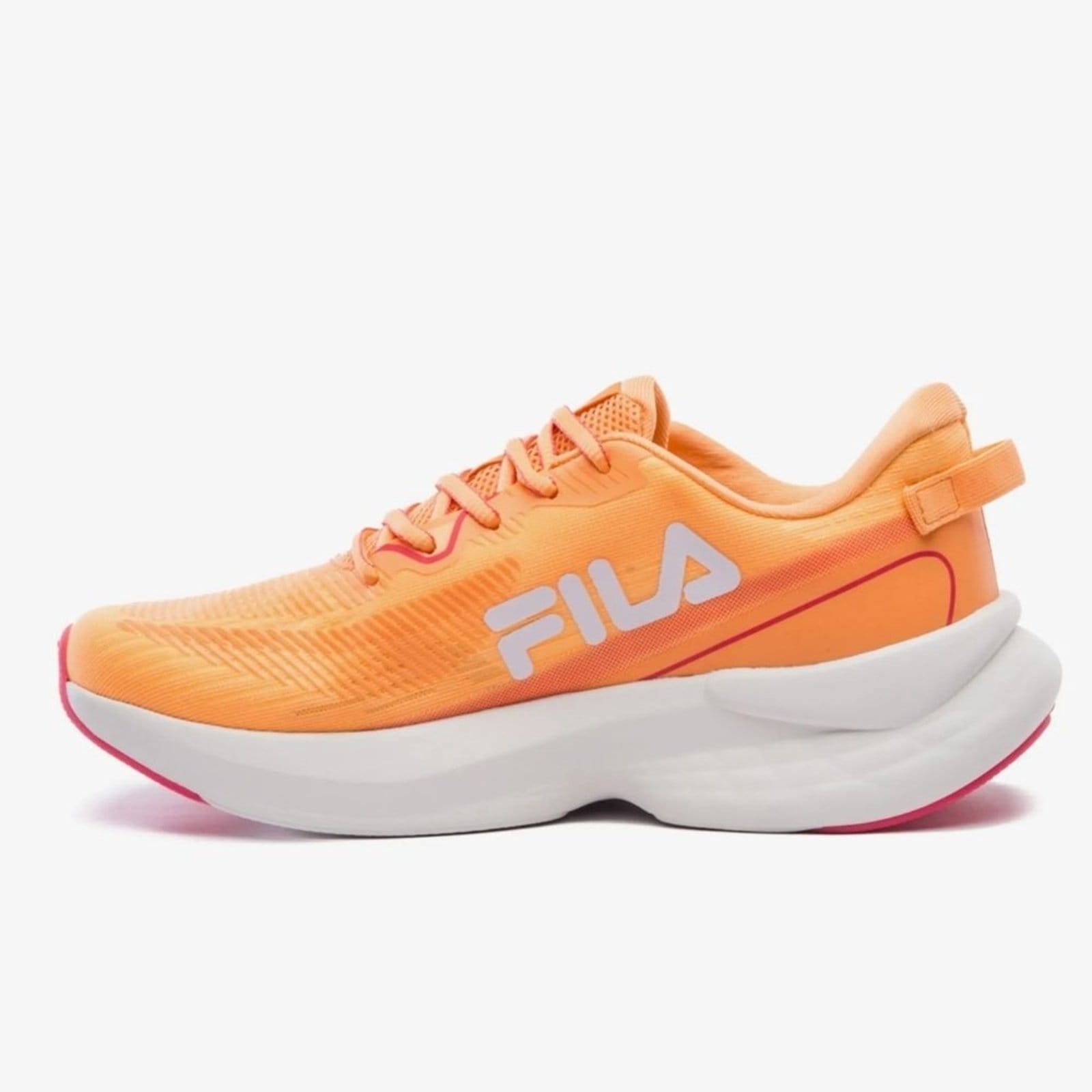 Vista 2 Tênis Esportivo Feminino Striker Fila F02R0 Fila laranja rosa