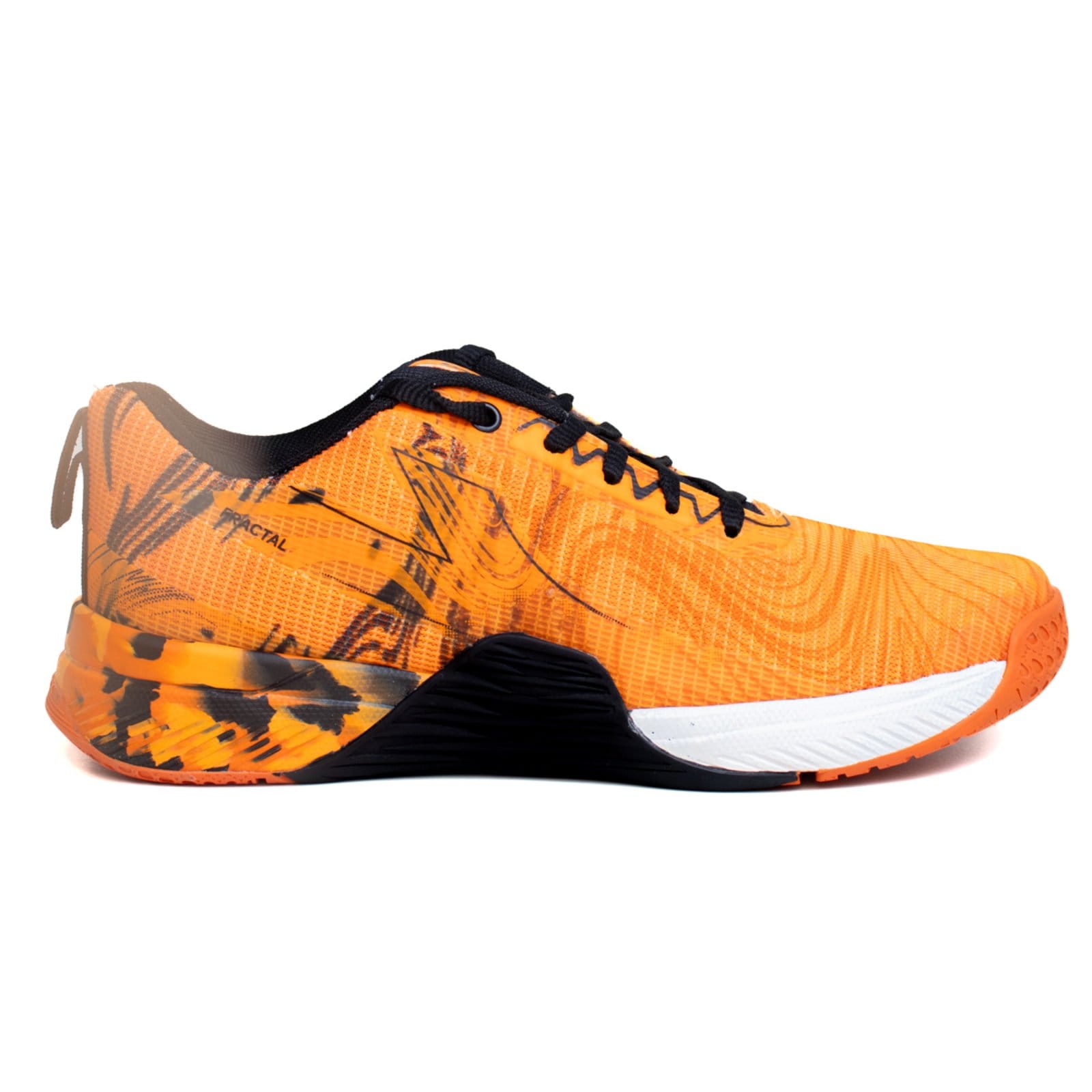 Vista principal Tênis Lynd Fractal Masculino Preto Lynd laranja