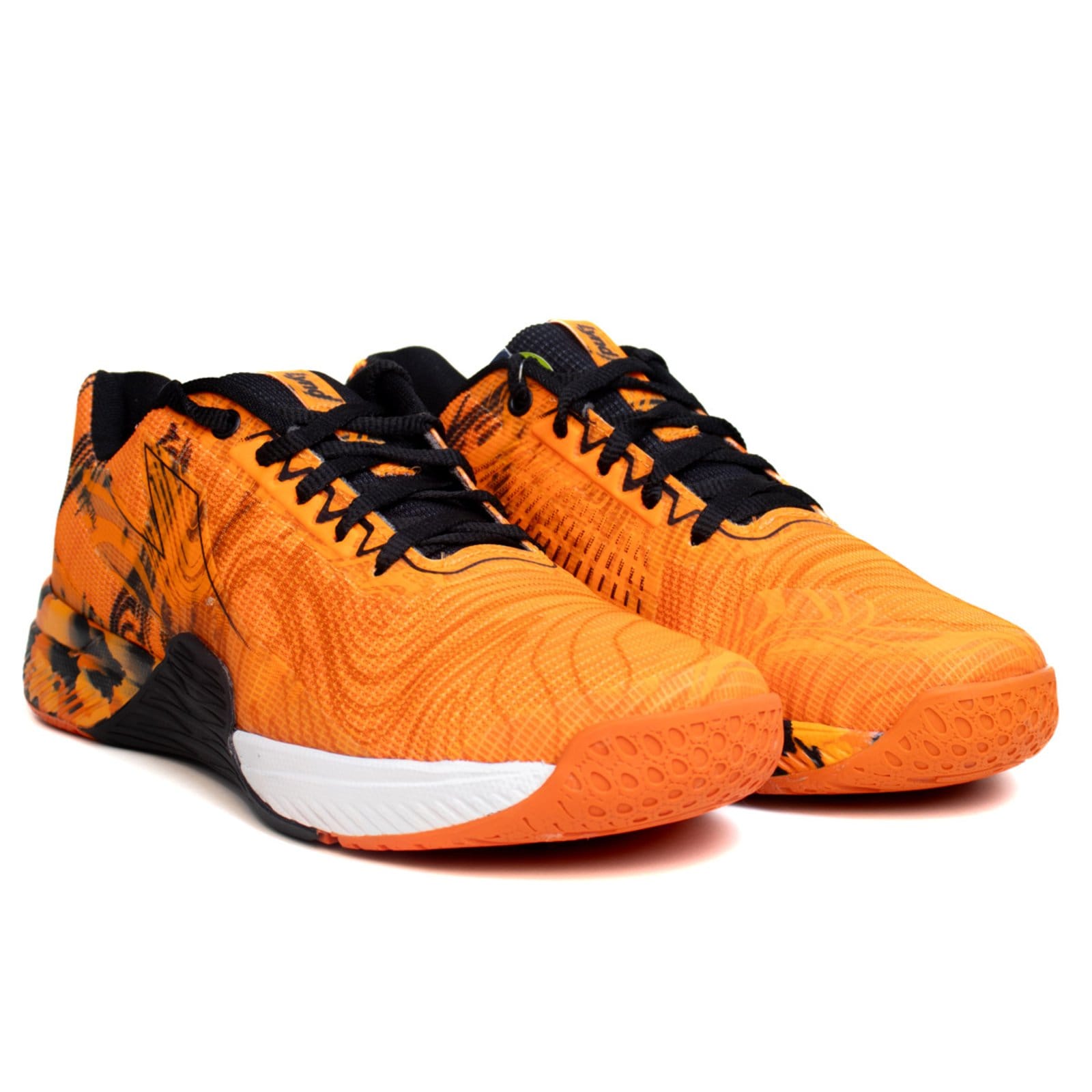 Vista 2 Tênis Lynd Fractal Masculino Preto Lynd laranja