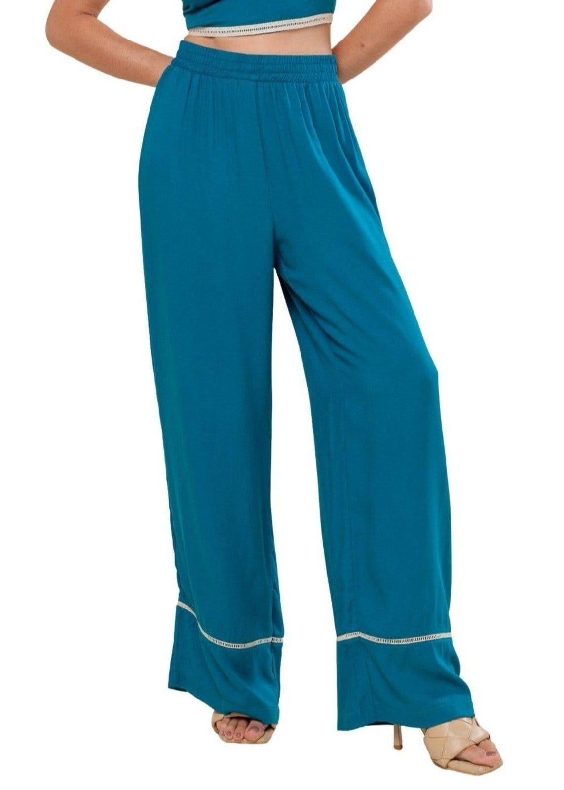 Vista principal Calça Sawary Pantalona - 278739 Sawary azul