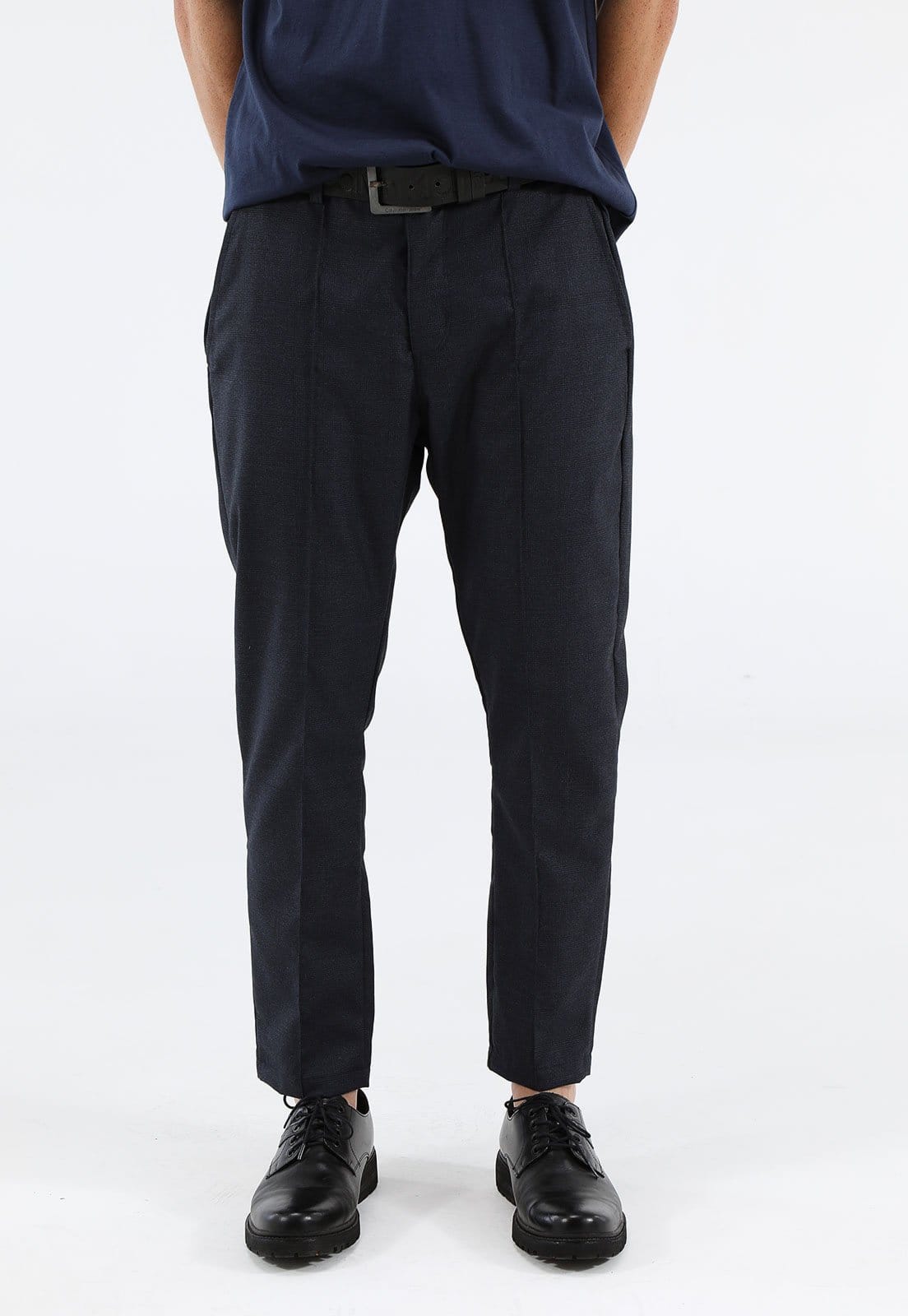 Vista principal Calça Forum Slim Window Pane Azul-Marinho Forum azul marinho