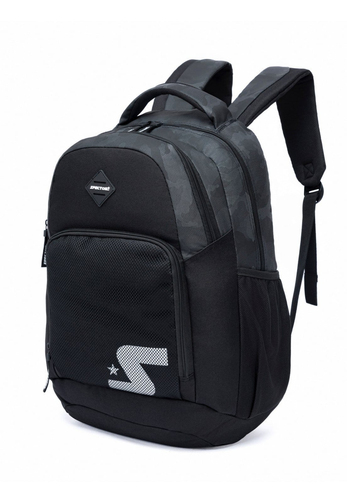 Vista 2 Infantil - Mochila Masculina Bolsa Spector Reforçada Escolar Faculdade Spector preto