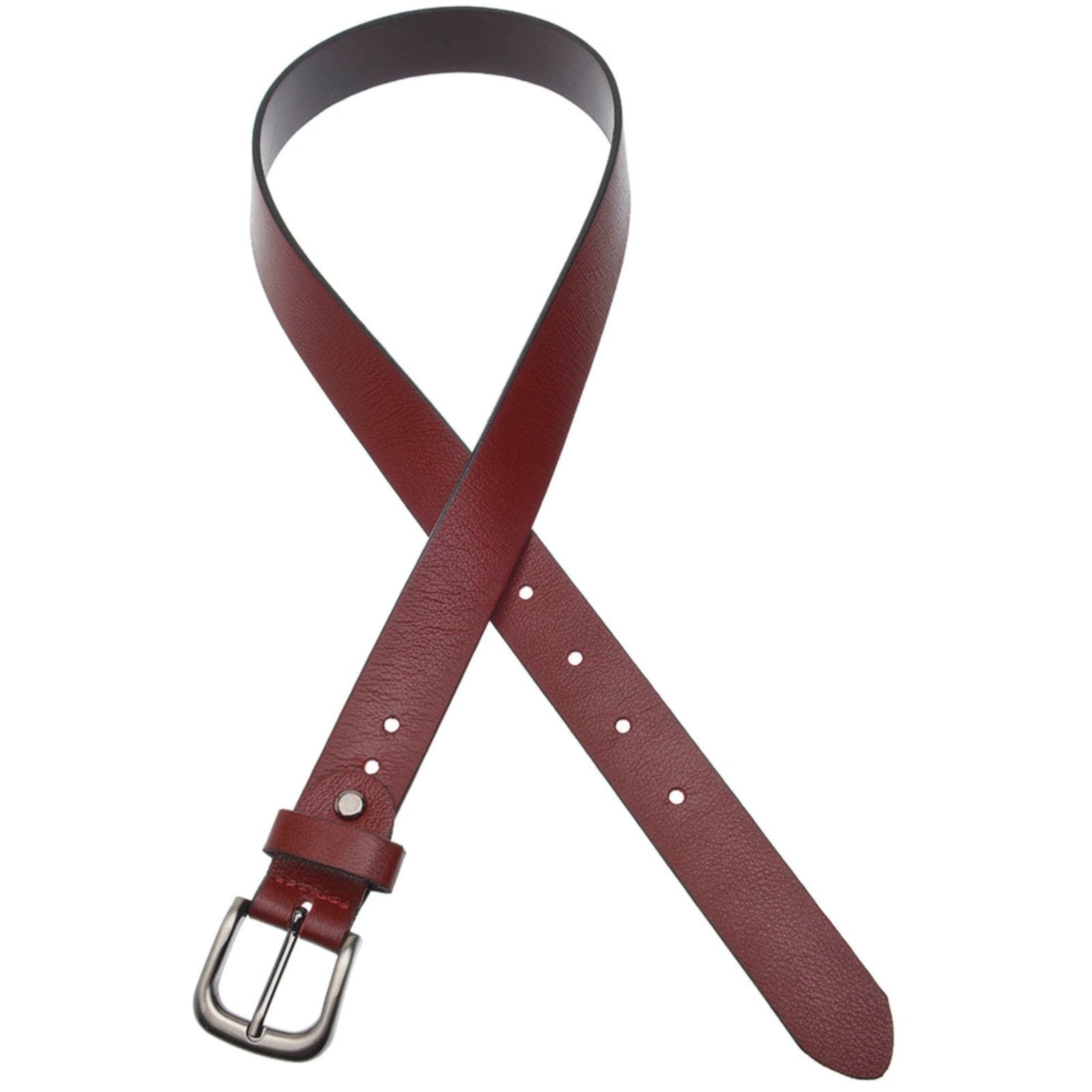 Vista 2 Cinto Feminino em Couro GP 25 com fivela grafite na cor USEPELLE vinho