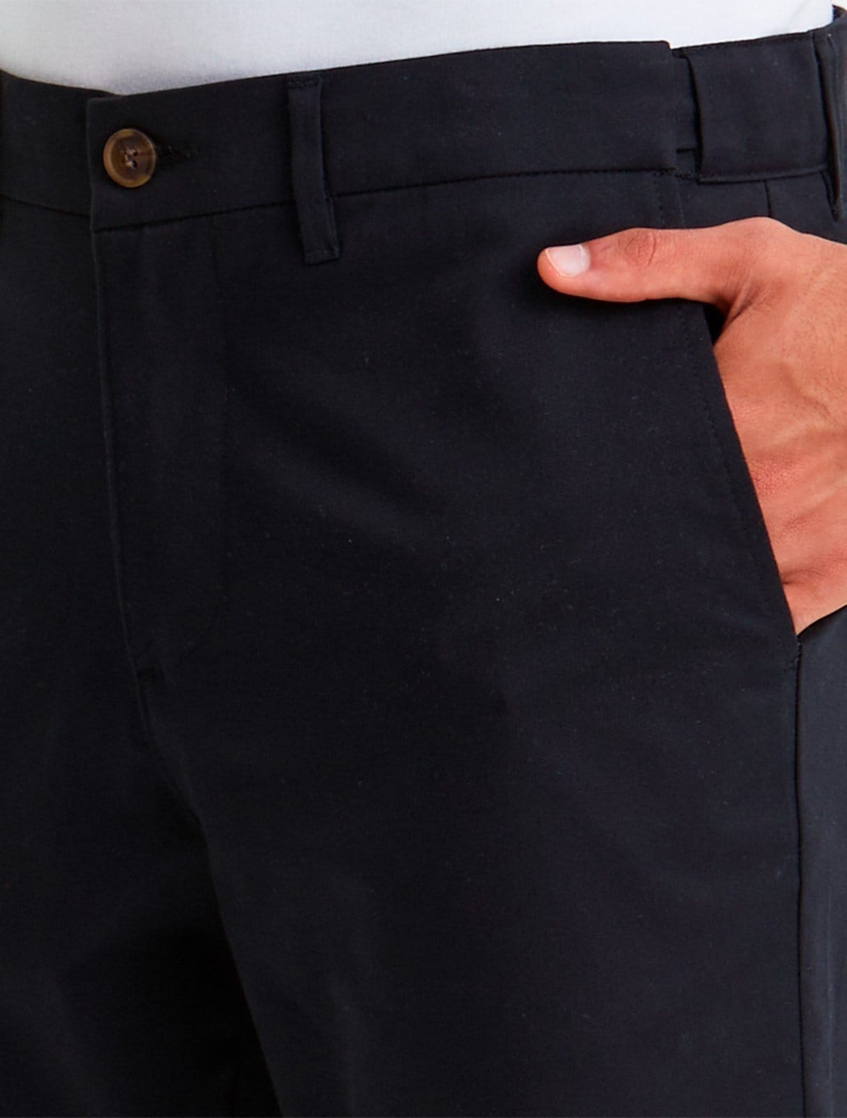 Vista 2 Bermuda Original Penguin Chino Slim Alfaiataria Preta Penguin preto