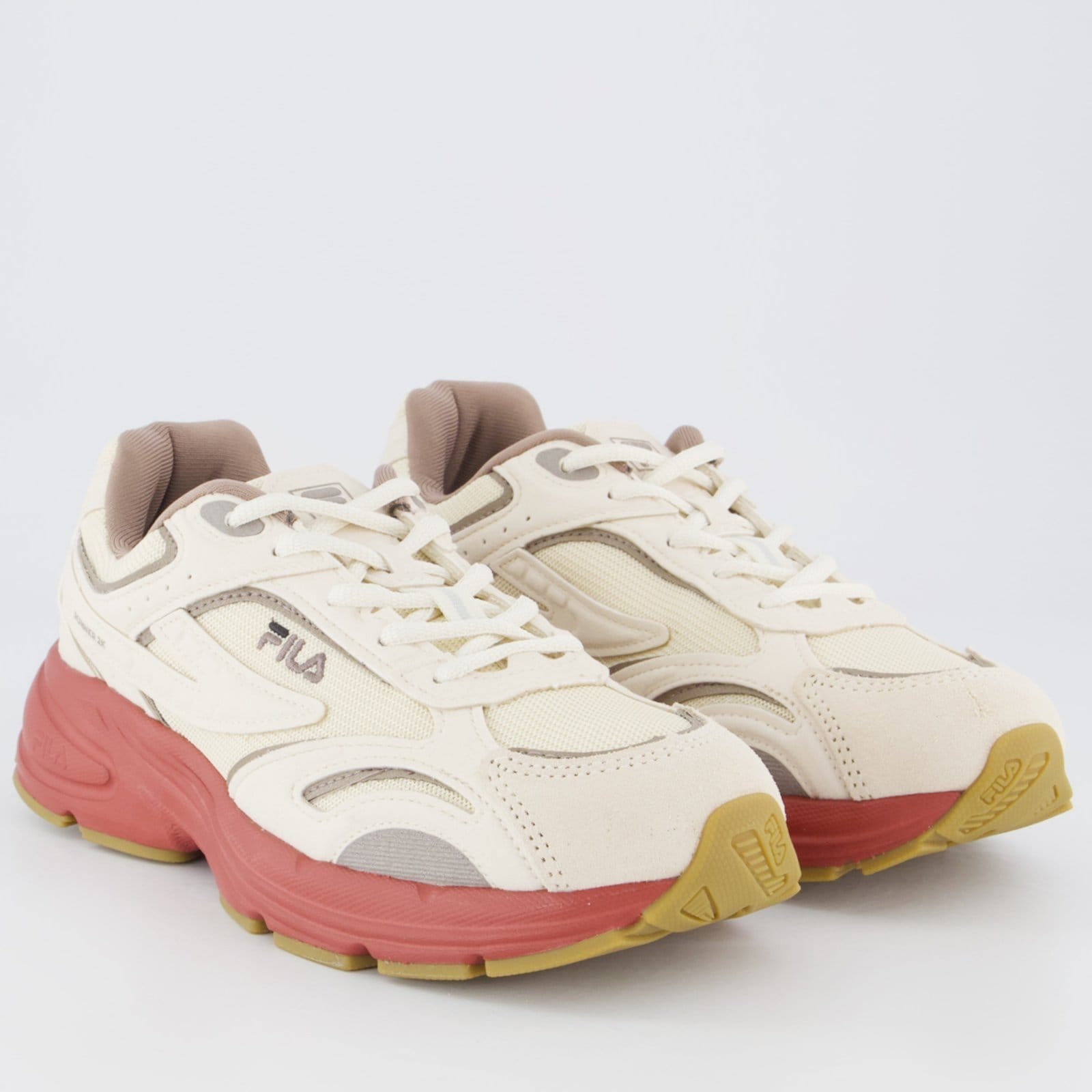 Vista 2 Tênis Fila Runner 2k SE Feminino e Marrom Fila bege