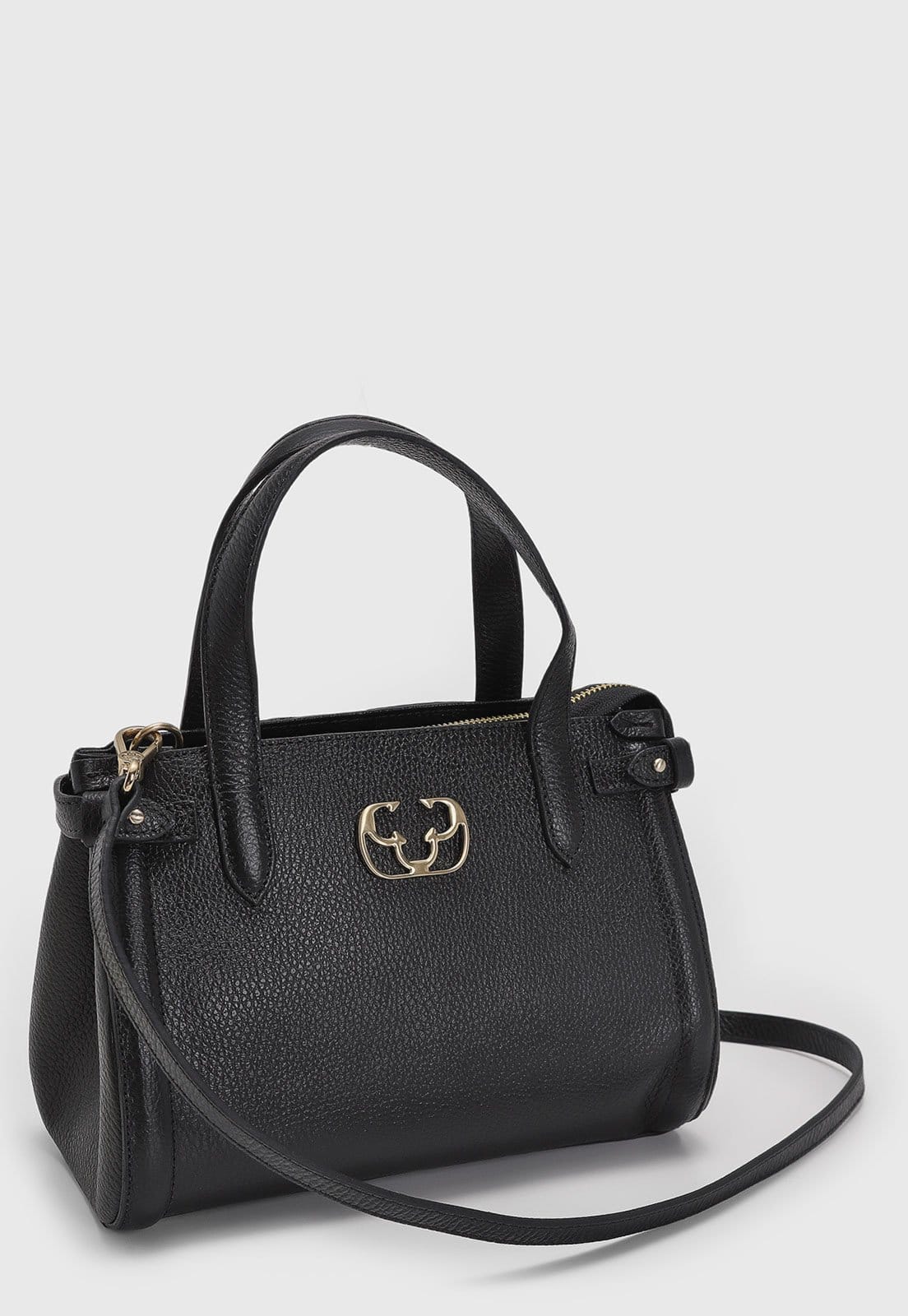 Vista 2 Bolsa Feminina Capodarte Média Preta Capodarte preto