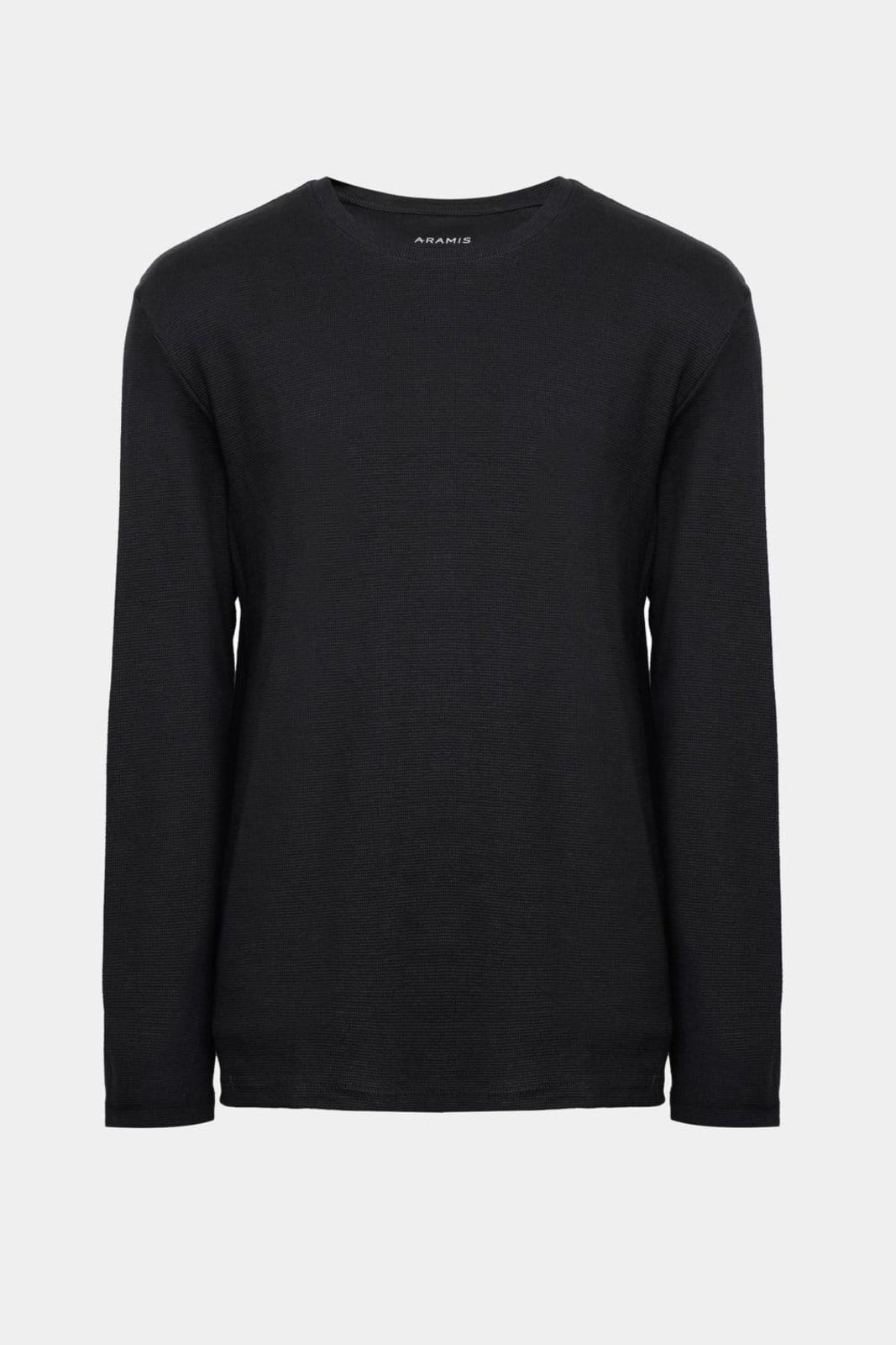 Vista 2 Camiseta Aramis Manga Longa Malha Fusion Preta Aramis preto