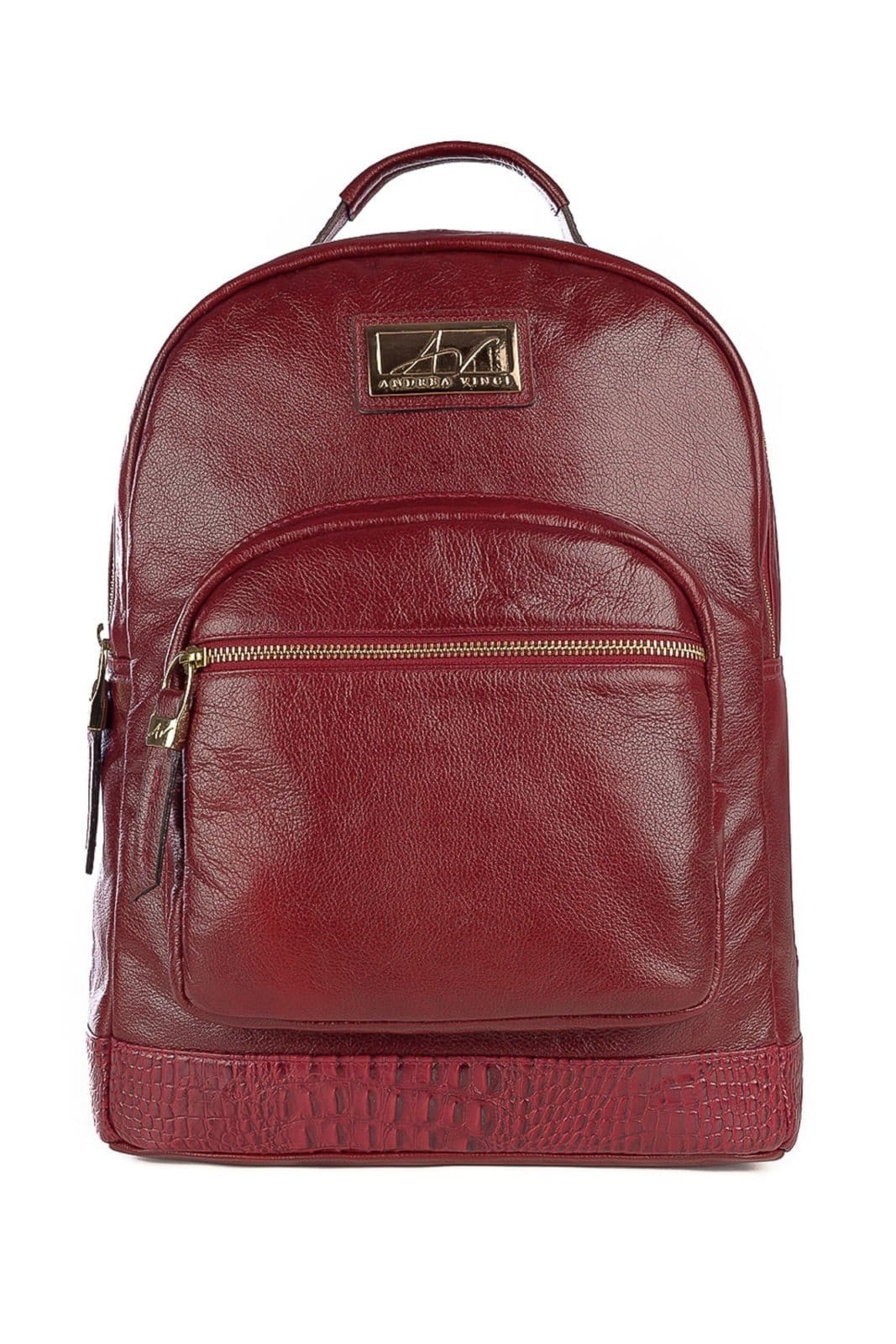 Mochila de couro liso Milla