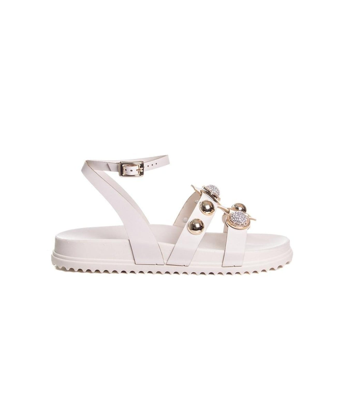 Vista principal Sandália Flatform Pixolé Off White Incolor Pixolé incolor white