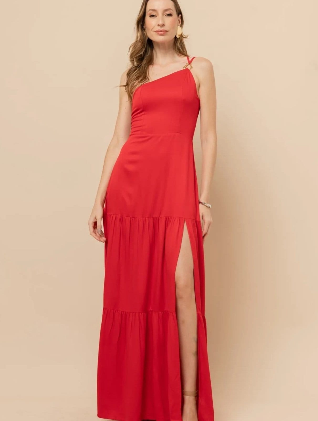 Vestido Longo Um Ombro Só Camila