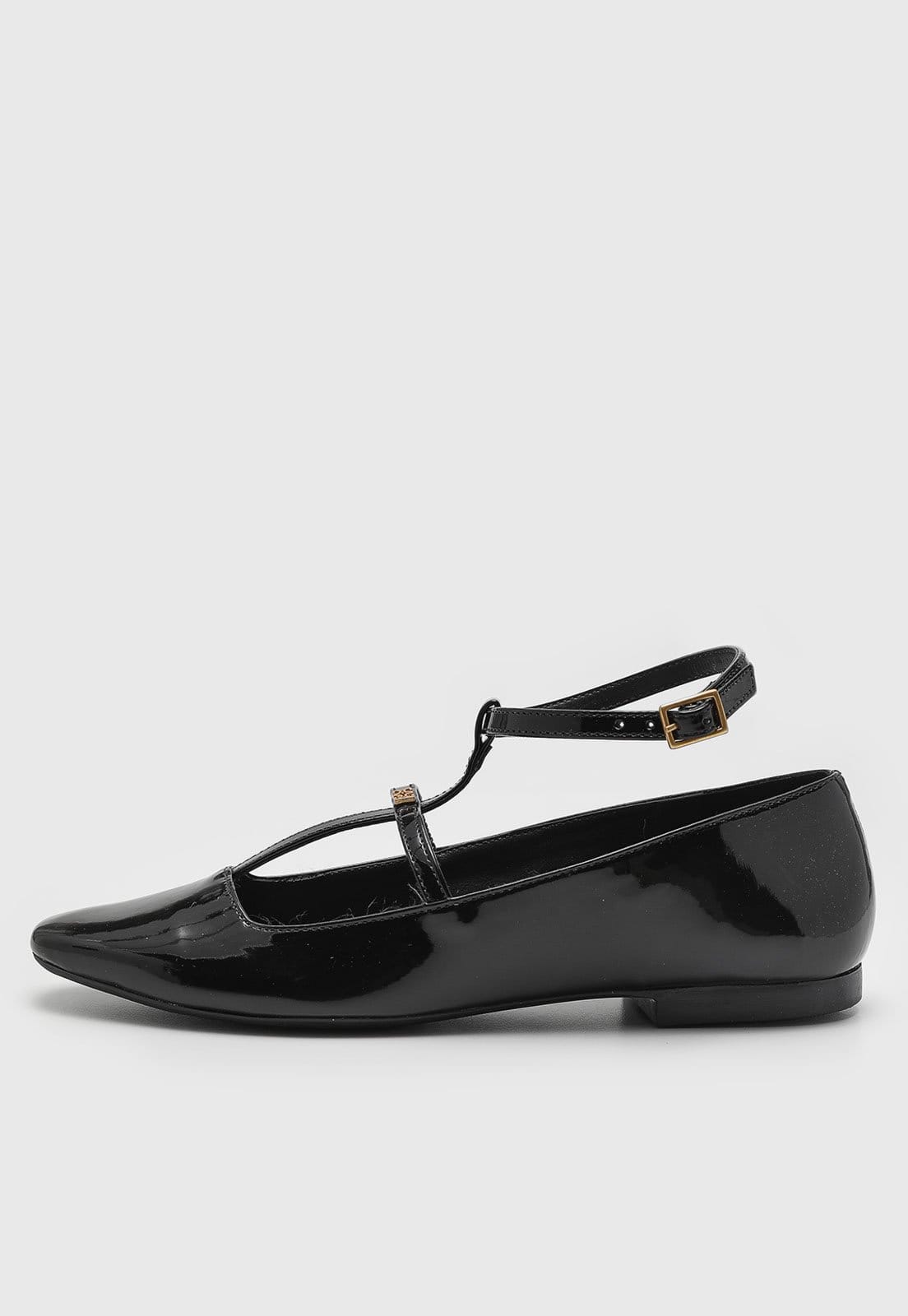 Sapatilha Ballet Degalls Verniz Preta