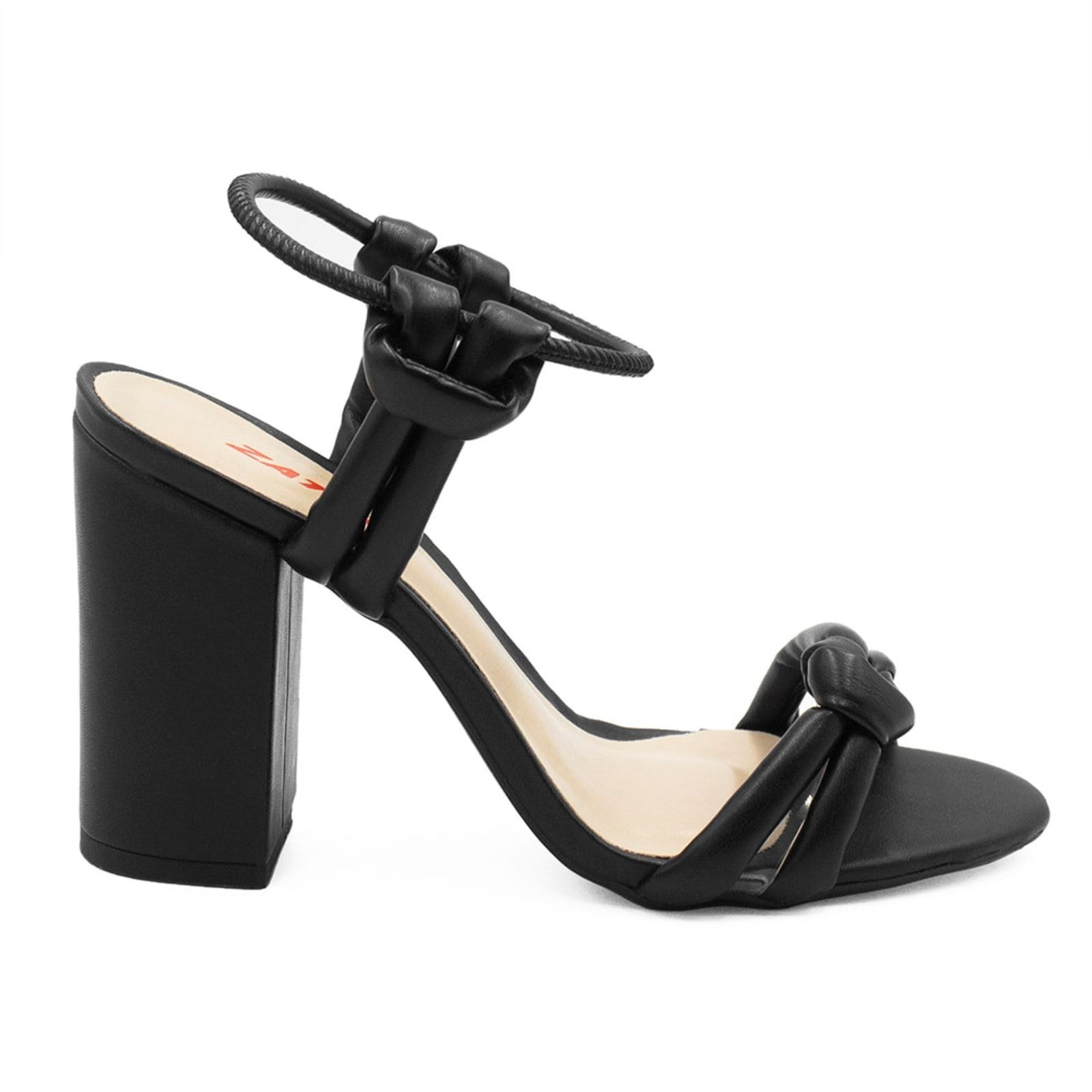 Sandália Zatta Salto Bloco Alto Puff Raissa