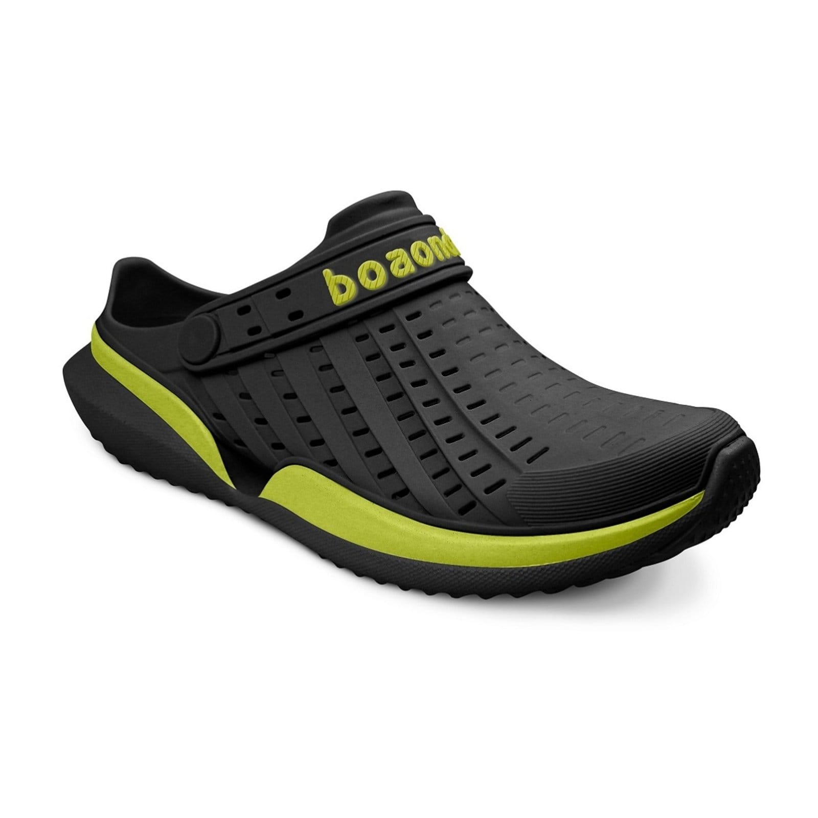 Vista 2 Sandália Masculina Flow Boaonda Academia Conforto Impacto Boaonda preto lima