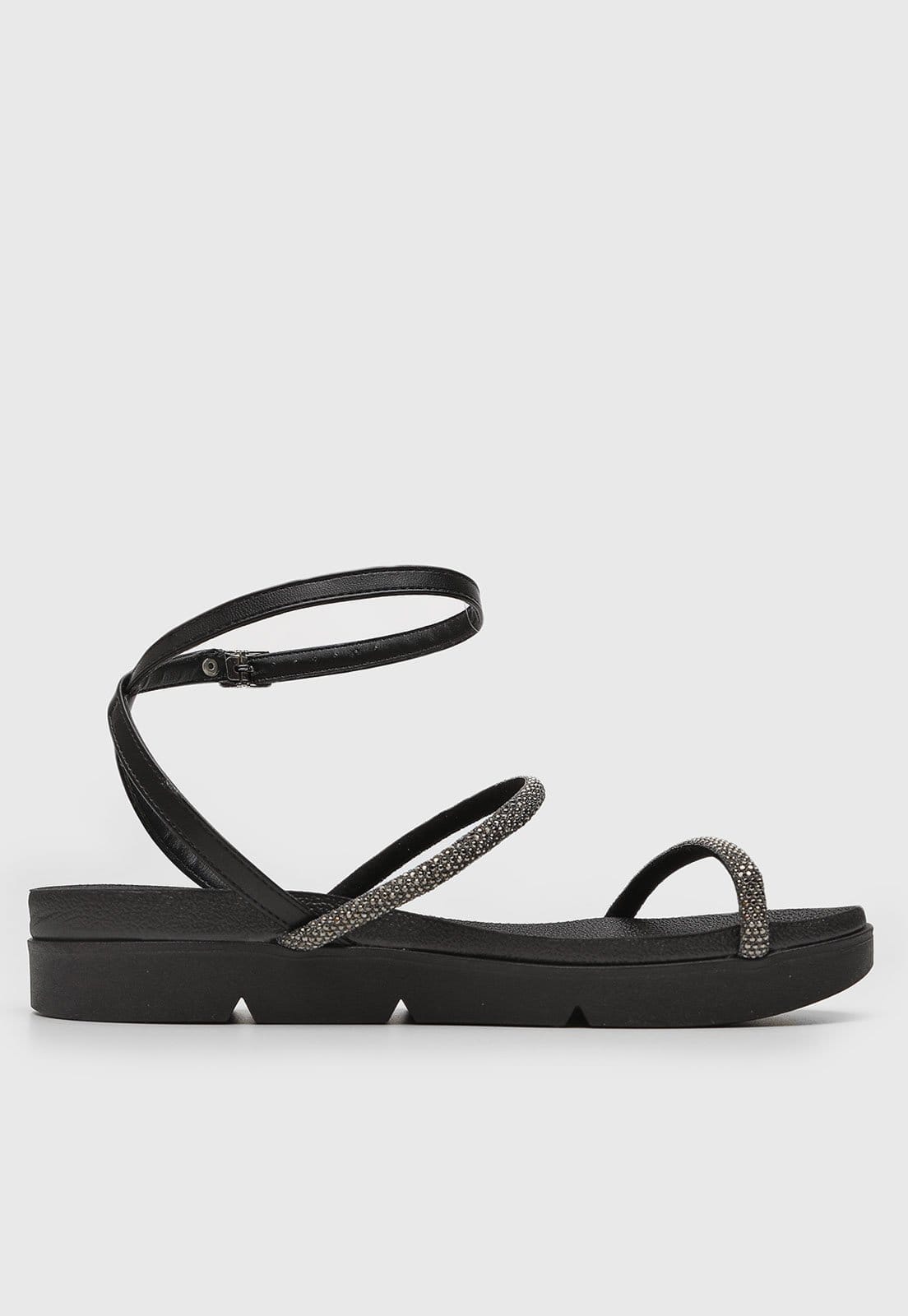 Vista 2 Sandália Baixa Beira Rio Tiras Finas Preta BEIRA RIO preto