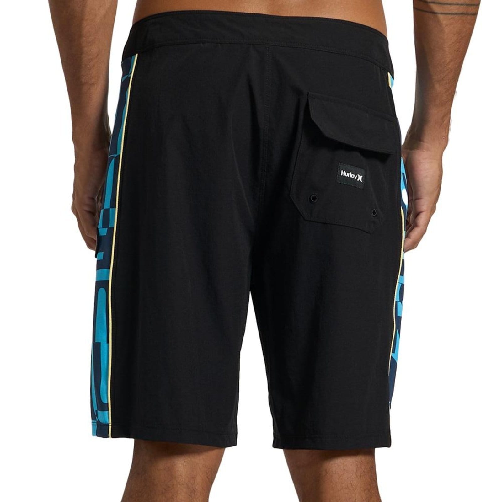 Vista 2 Bermuda Hurley Side Half Letters 19,5" SM26 Masculina " hurley preto
