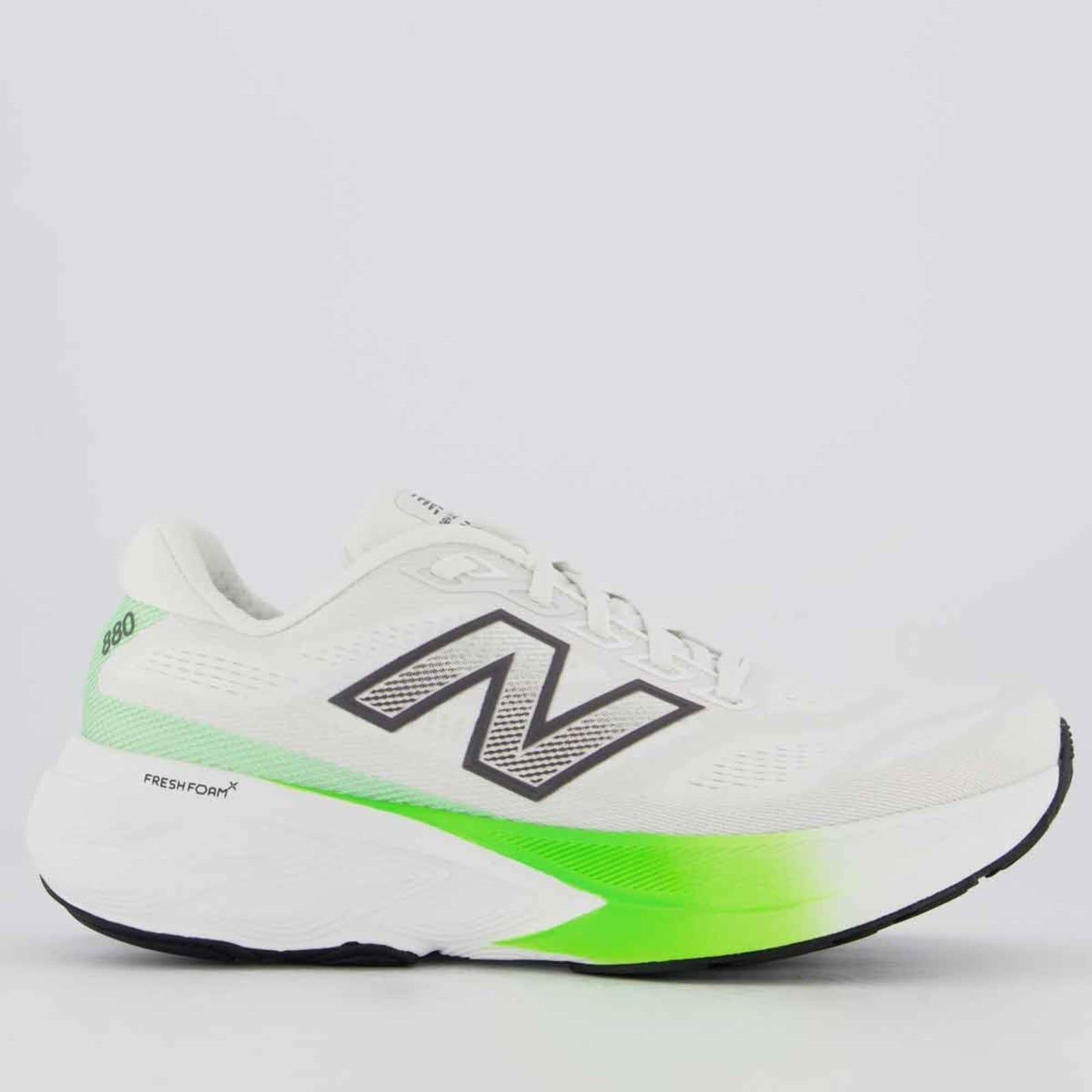 Vista principal Tênis New Balance Fresh Foam X 880 V15 Branco e Verde New Balance branco verde