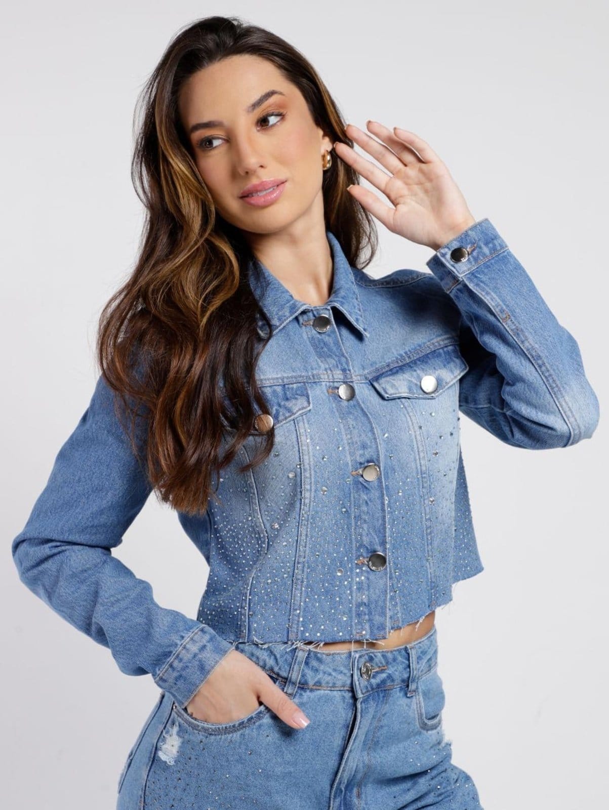 Jaqueta Jeans Autentique Feminina