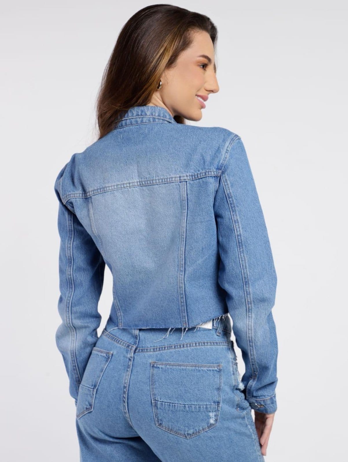 Vista 2 Jaqueta Jeans Autentique Feminina Autentique azul