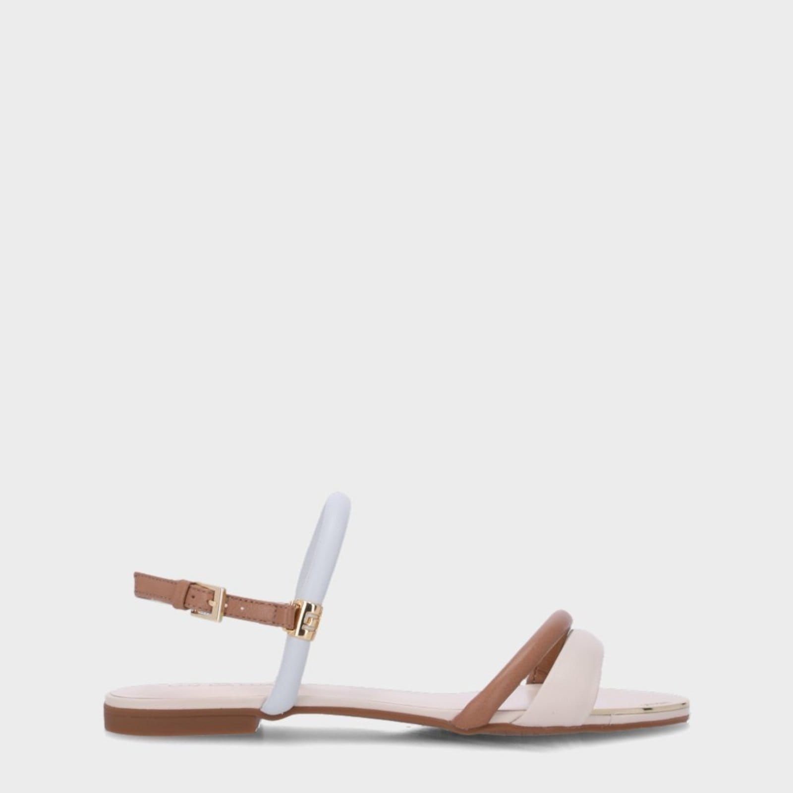 Vista principal Sandália Rasteira Luz da Lua - 53120035 Luz Da Lua Off-white Luz Da Lua off-white white