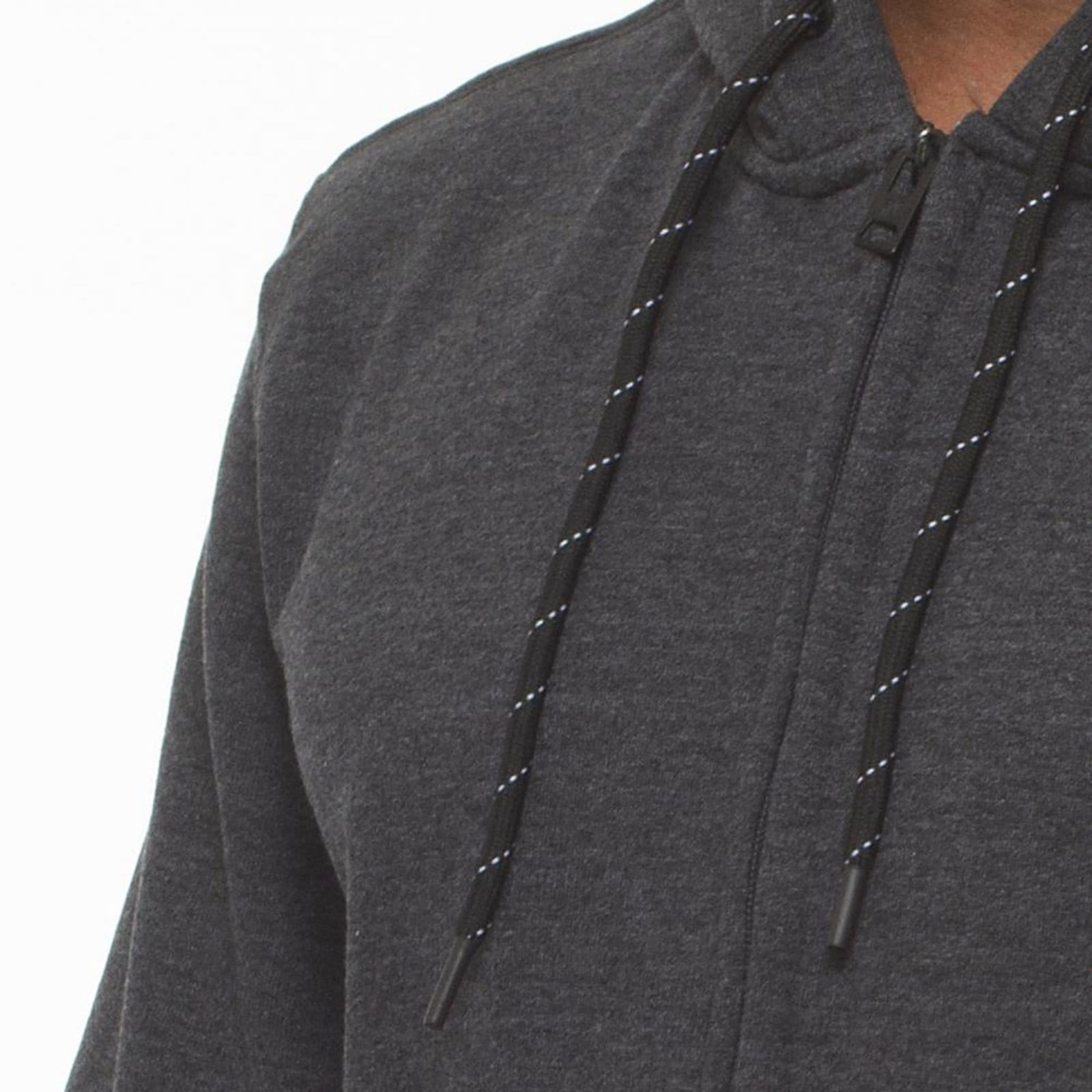 Vista 2 Moletom Hurley Aberto Circle Icon BP Over WT23 Mescla Preto hurley grafite