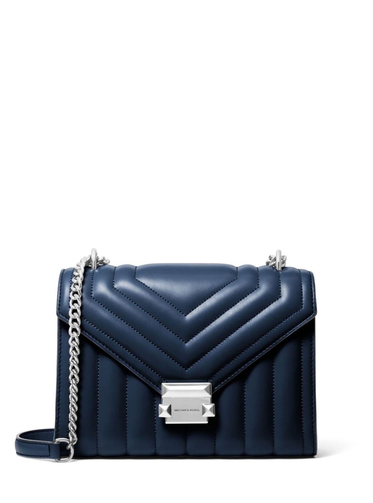 Vista principal Bolsa De Ombro Whitney Média 35R4swhl6u406 Michael Kors azul
