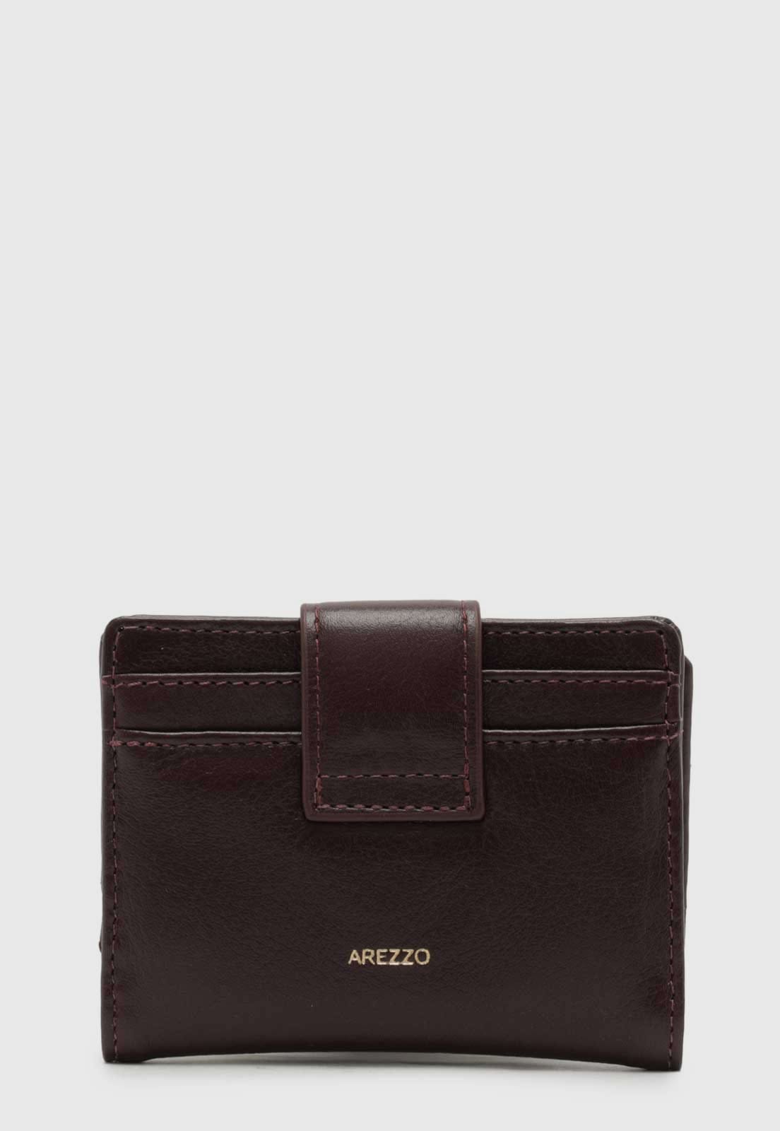 Vista 2 Carteira Arezzo Napa Budapeste Arezzo bordô