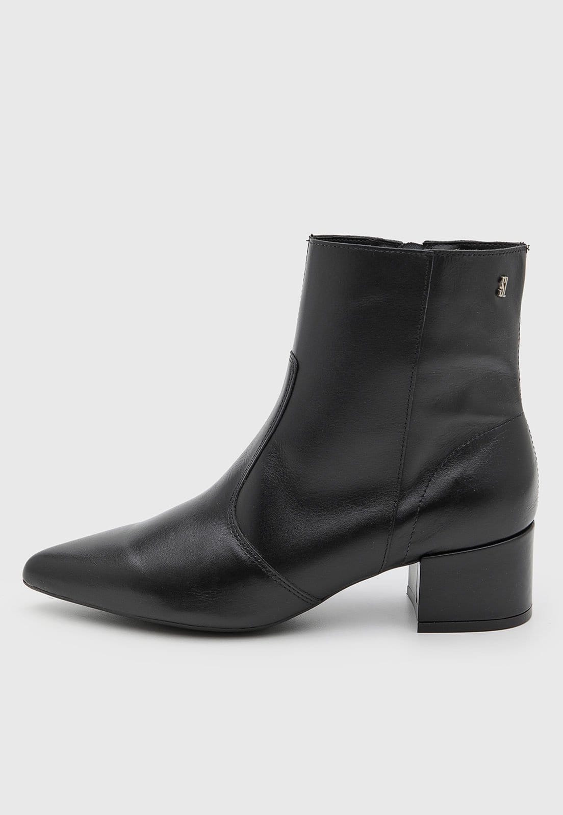 Vista principal Bota Feminina Santa Lolla Cano Baixo Preta Santa Lolla preto