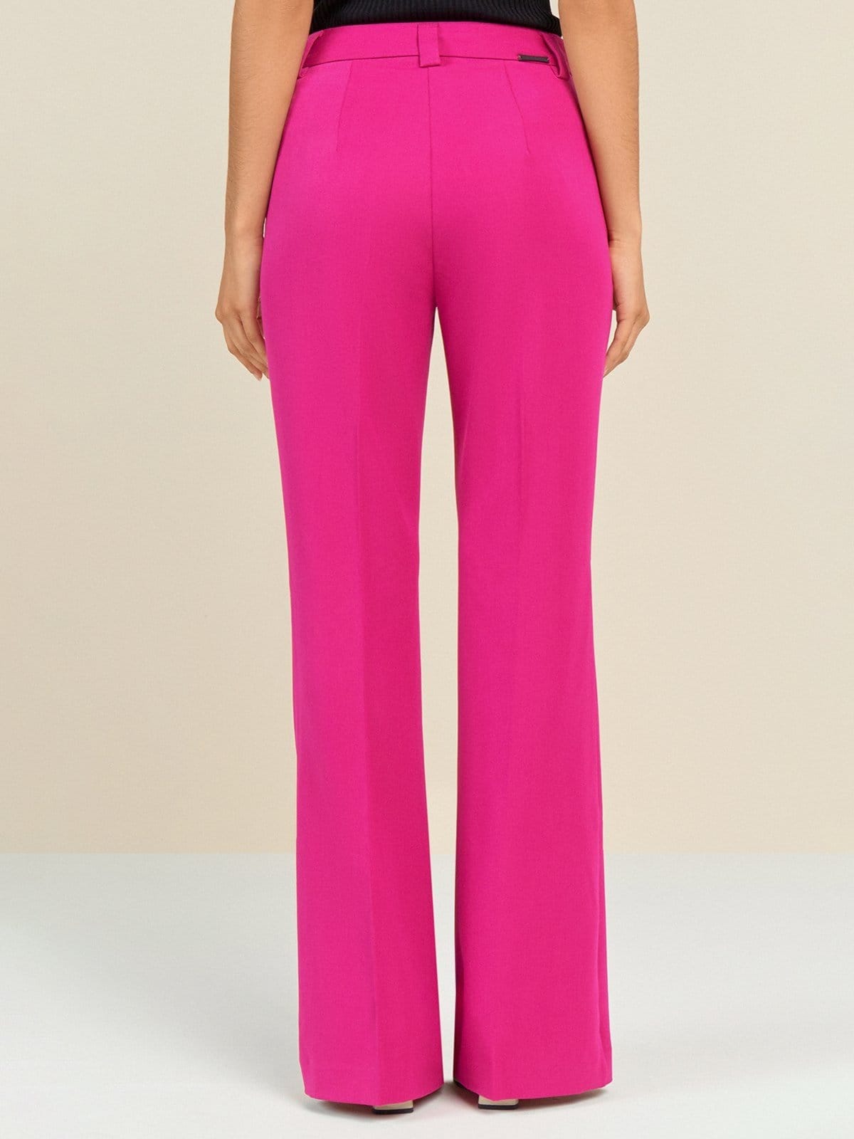 Calça Maria Valentina Boot Cut Cós Alto Bolso-Faca