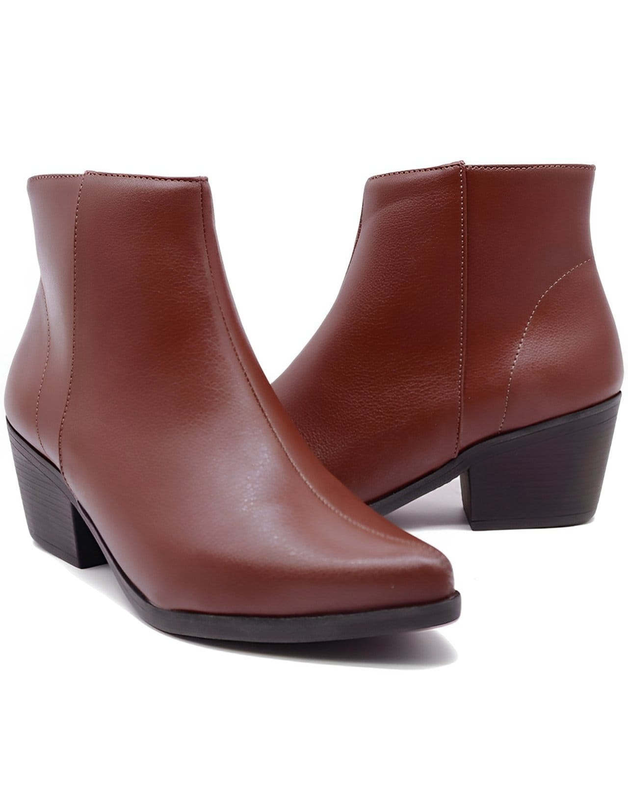 Vista principal Bota Cano Curto Flor da Pele Floter Cacau 23151 Lançamento Flor da Pele marrom