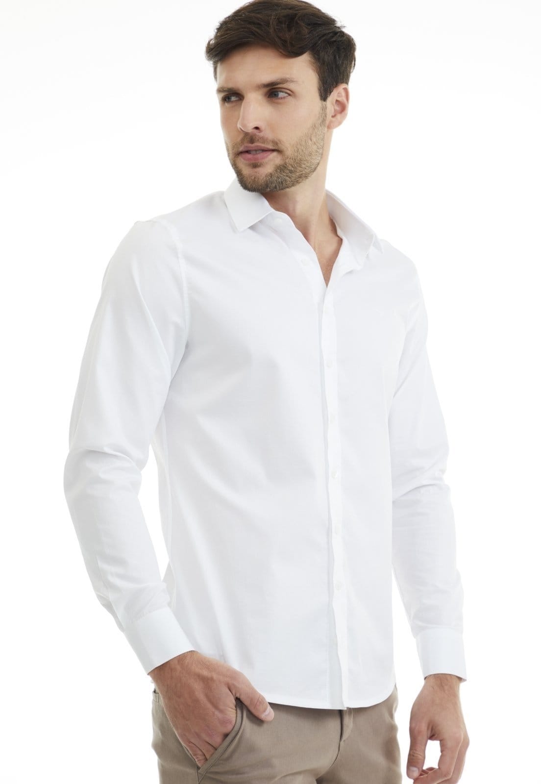 Camisa Traymon Slim Manga Longa