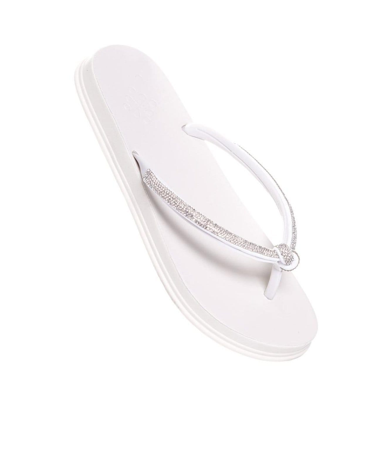 Vista 2 Chinelo Feminino Pixolé Strass Off White Incolor Pixolé incolor white