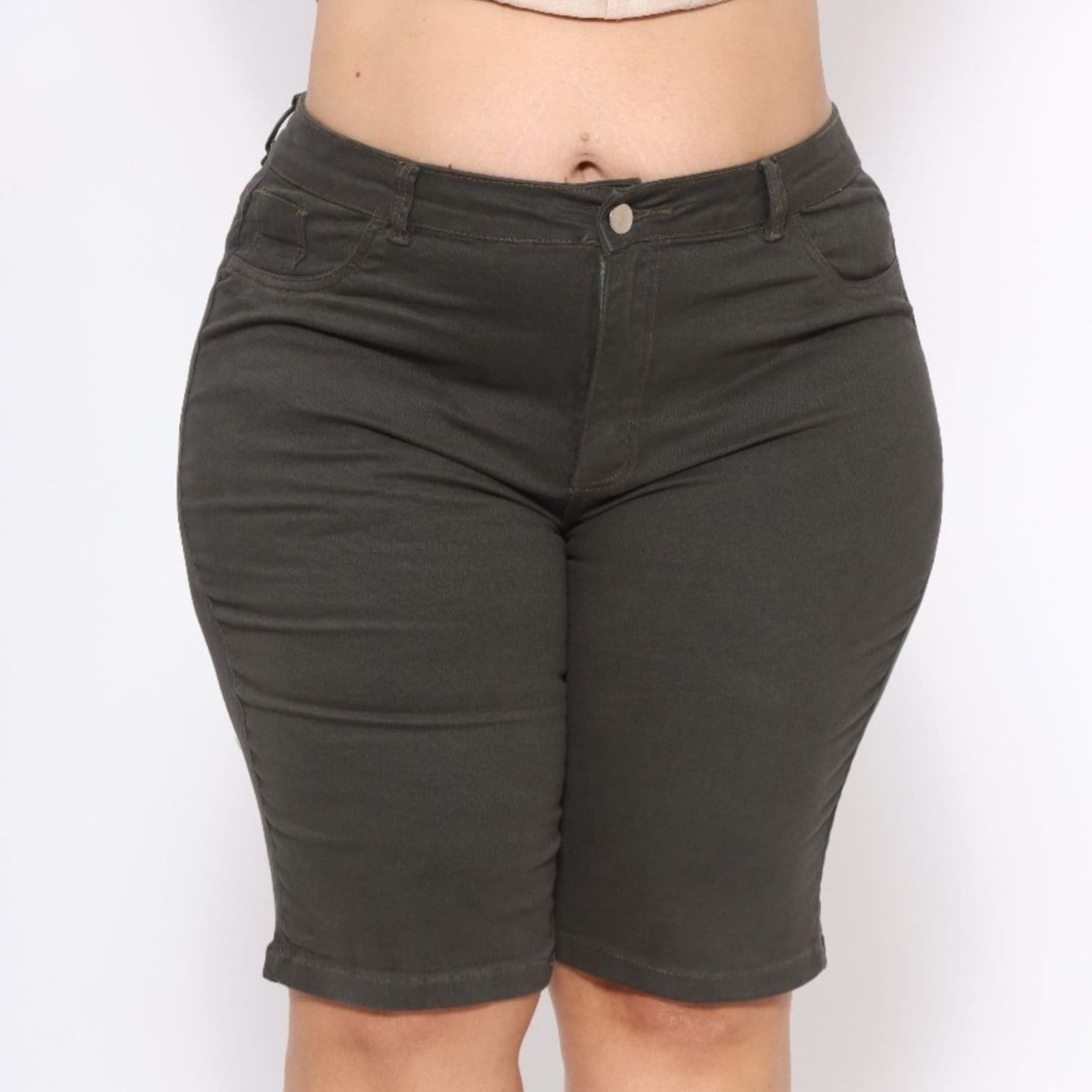 Bermuda Feminina Jeans Loka Plus Size Juliane