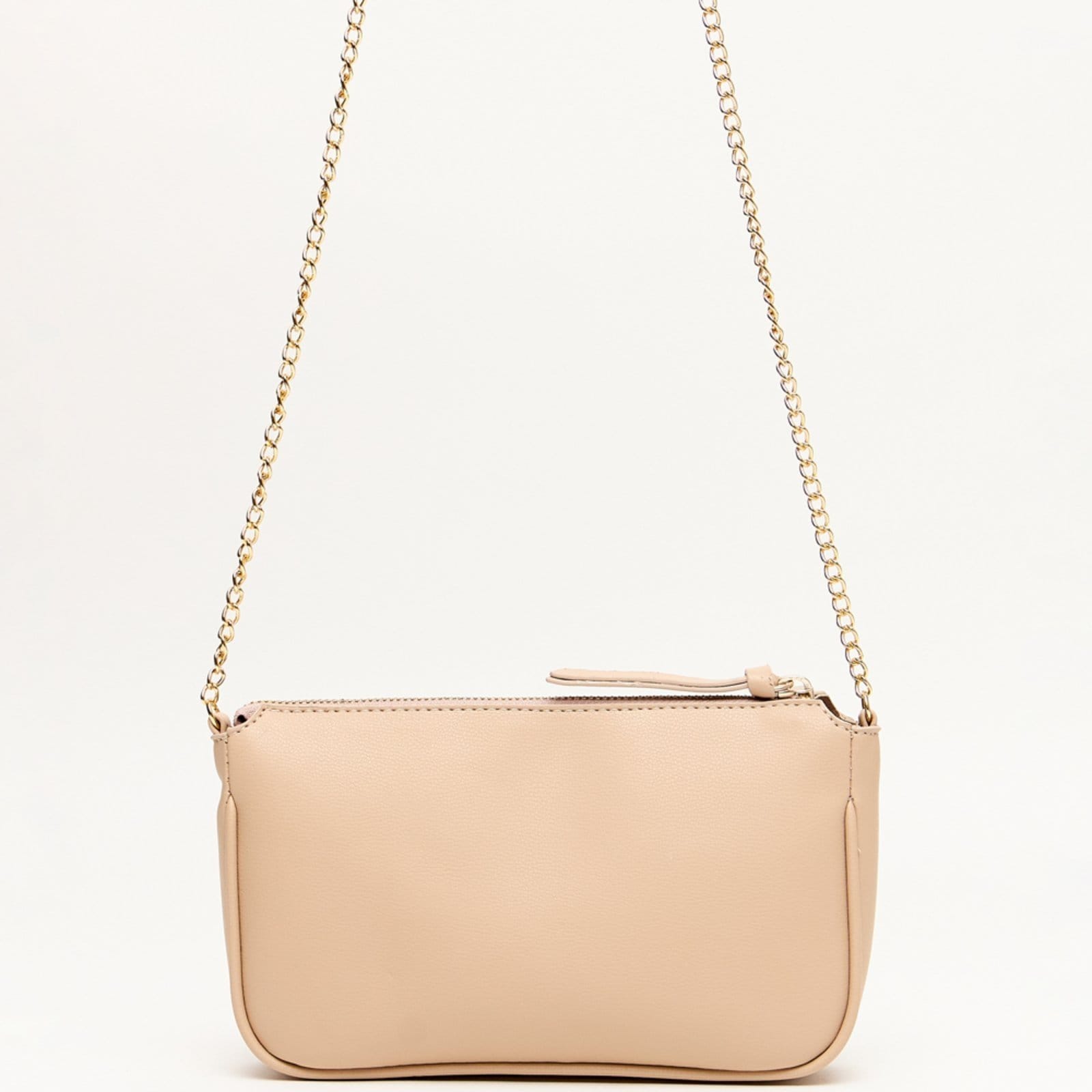 Vista 2 Bolsa Crossbody Lança Perfume Metal Ve25 Feminino Lança Perfume bege