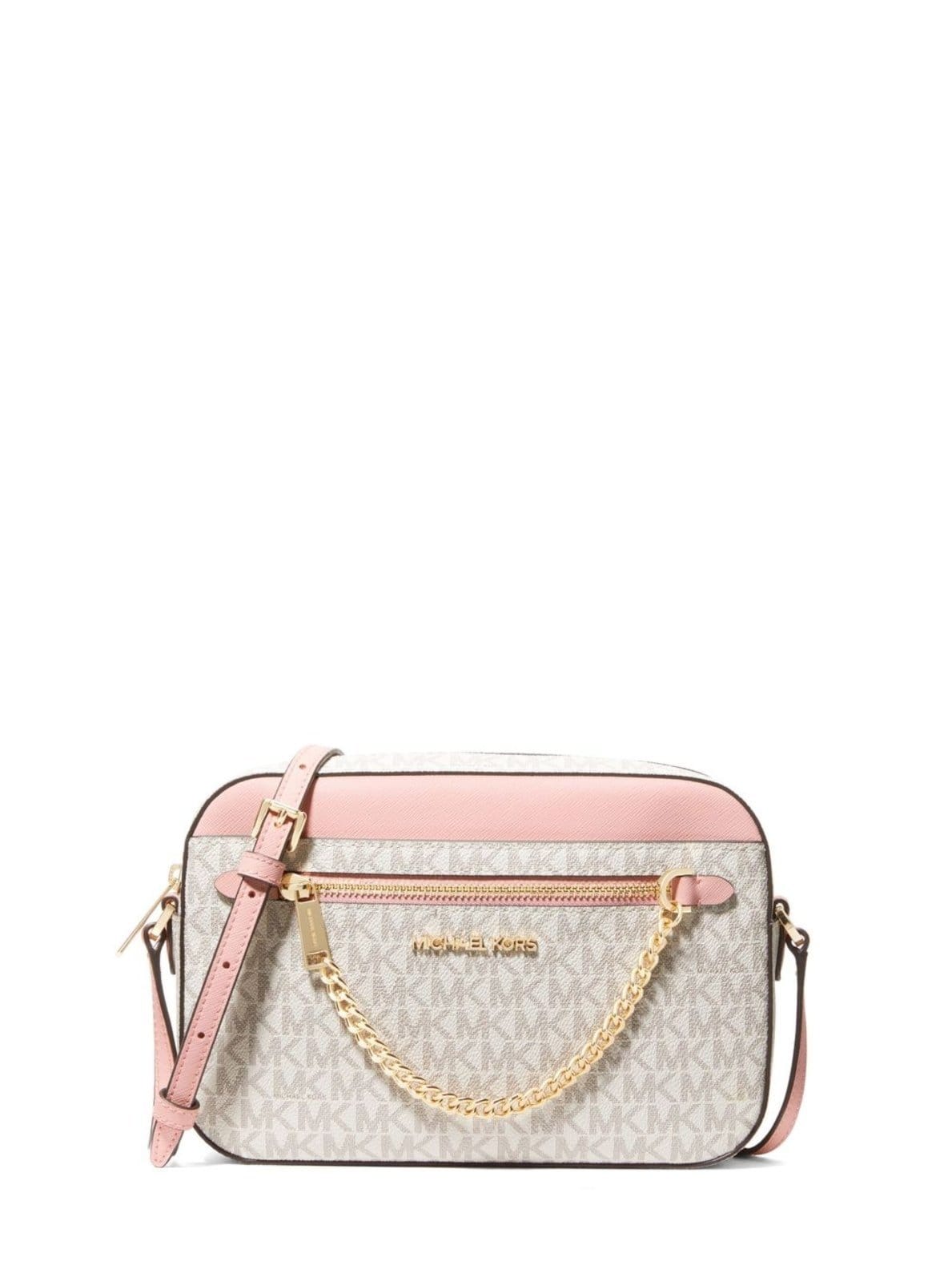 Vista principal Bolsa Transversal Jet Set Logo Média 35S1gttc9b640 Michael Kors rosa