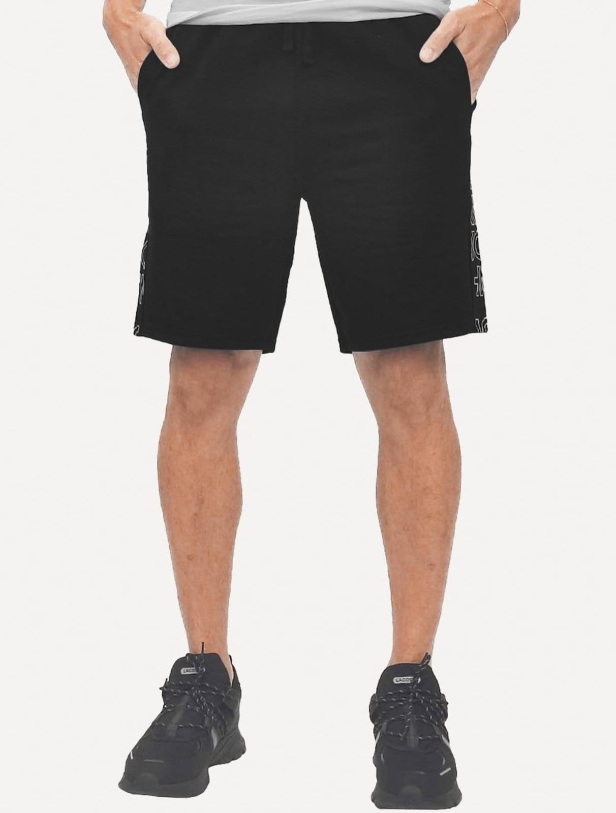 Bermuda John John Moletom Masculina Helsinki Black Preta