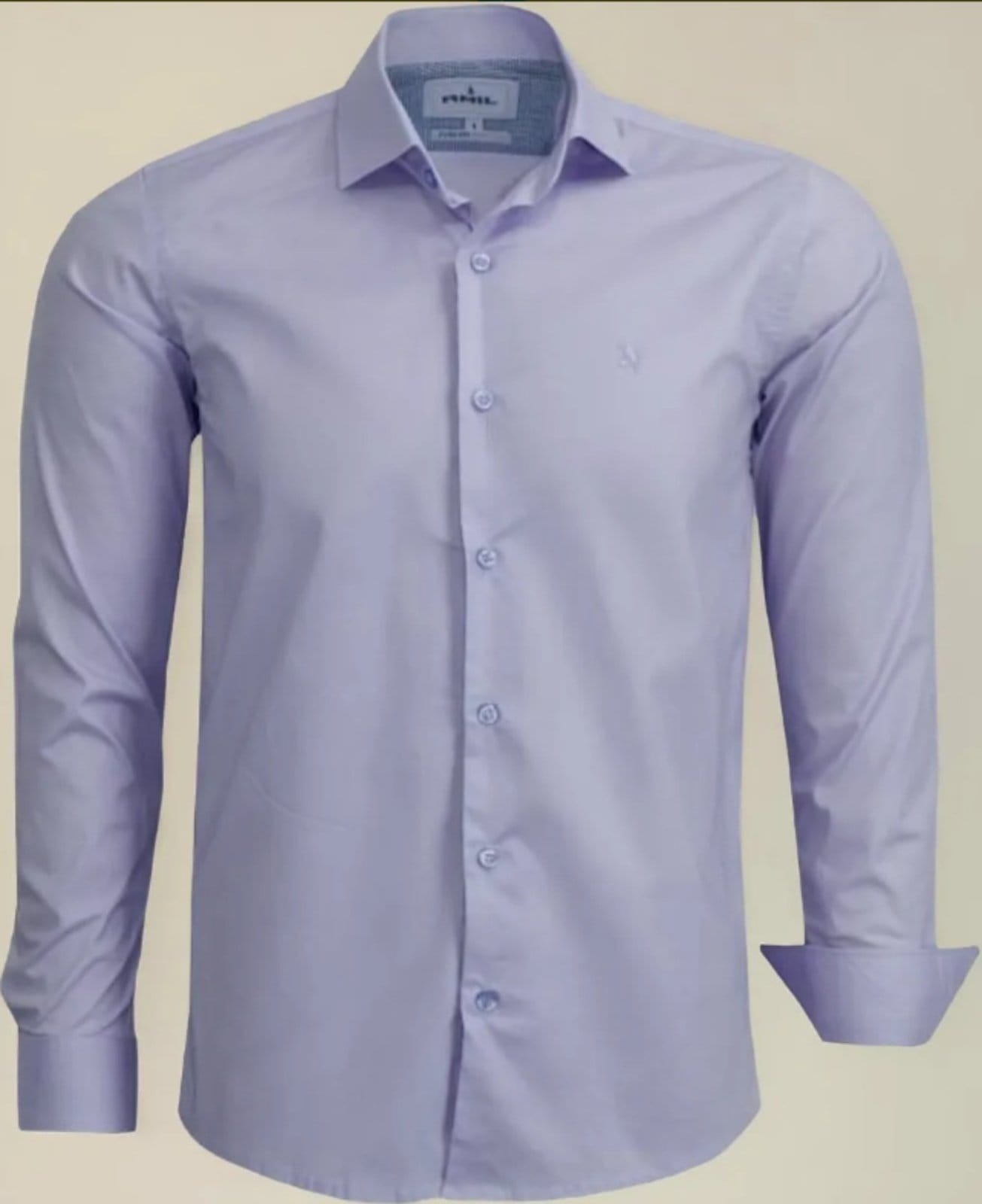 Camisa Social Amil Comfort Lorien Algodão Com Elastano Manga Longa Luxo
