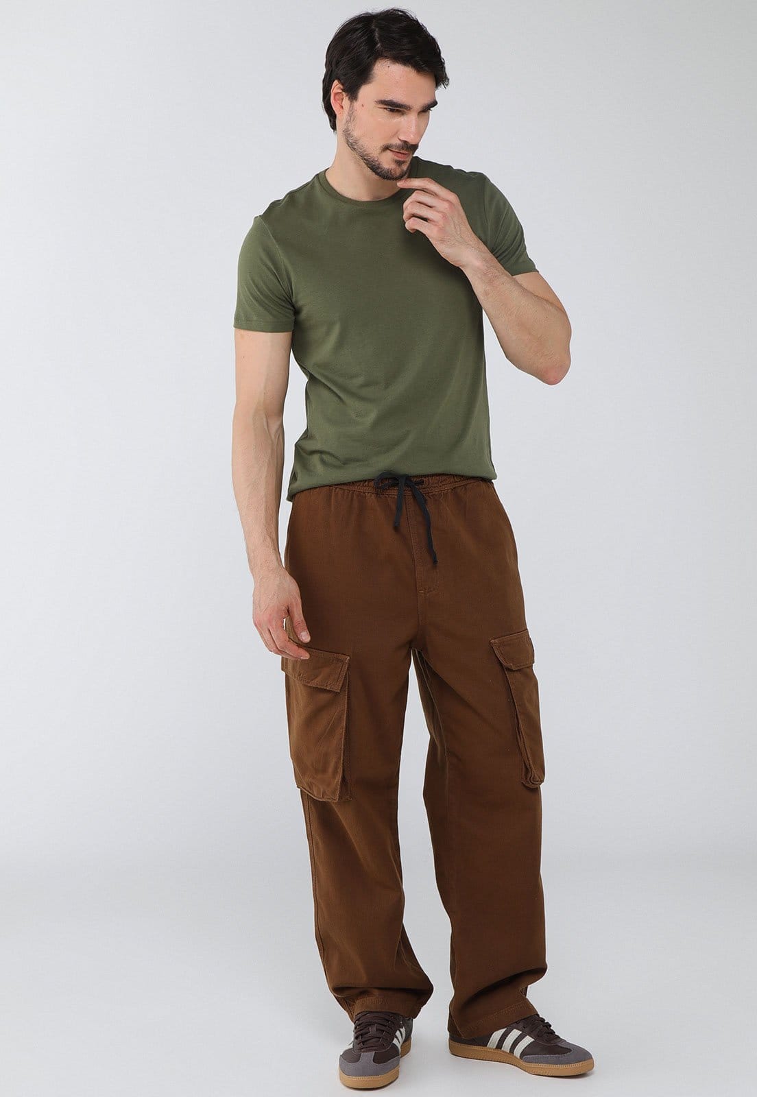 Vista 2 Calça Cargo Masculina DC Shoes Tundra Twill DC Shoes marrom