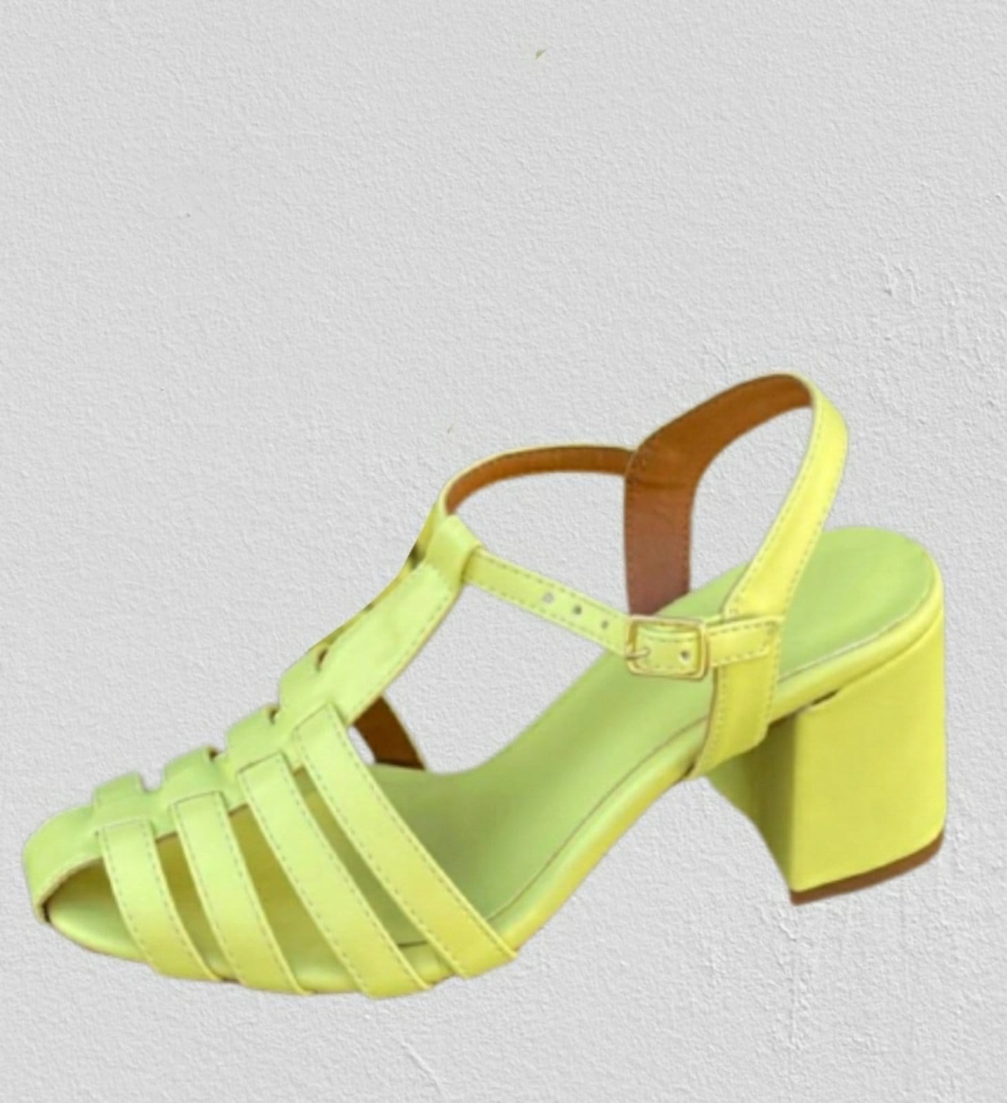 Sandália Delazari Salto Bloco Aranha Fresh