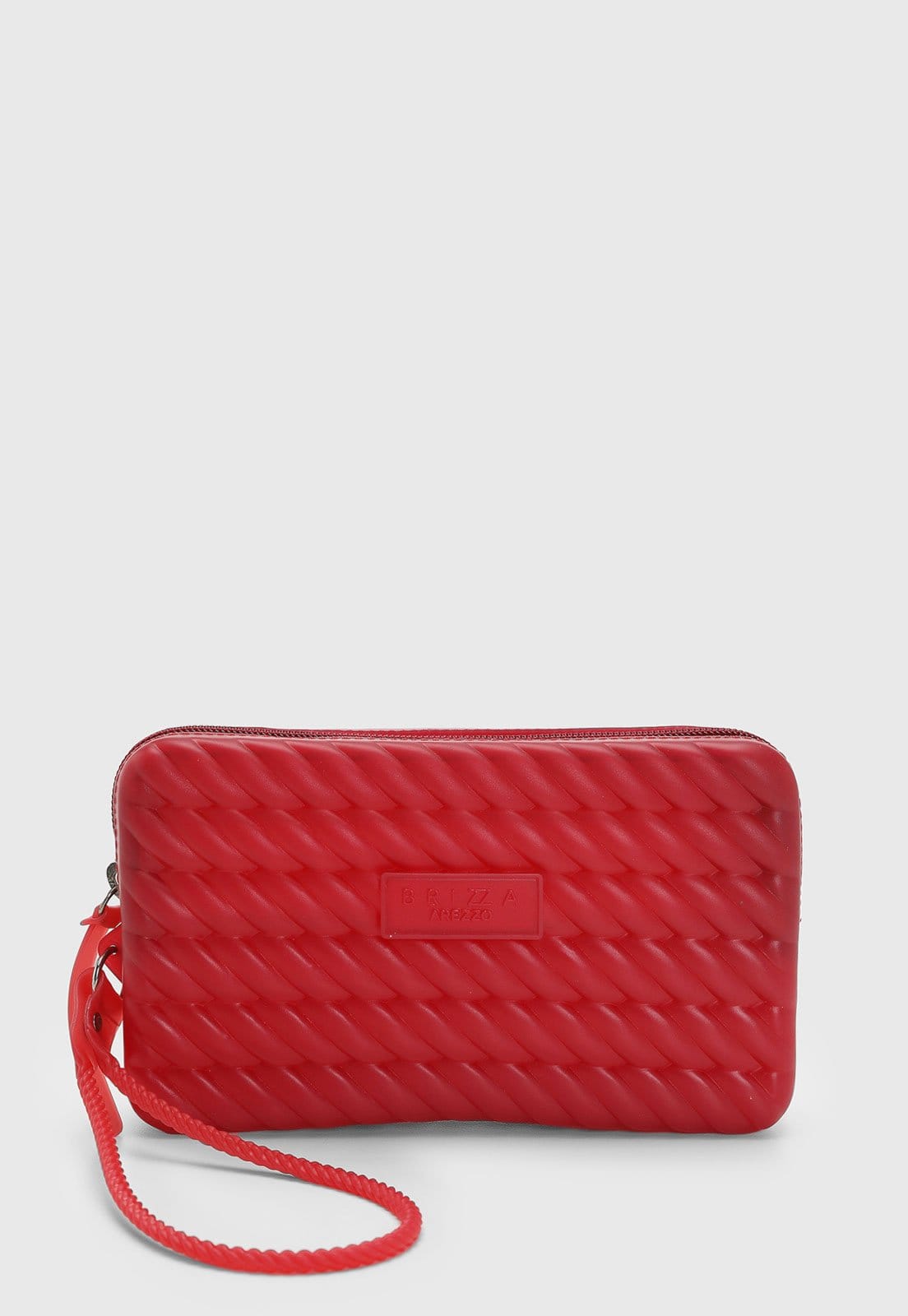 Vista principal Bolsa Feminina Brizza Arezzo Texturizada Vermelha Brizza Arezzo vermelho