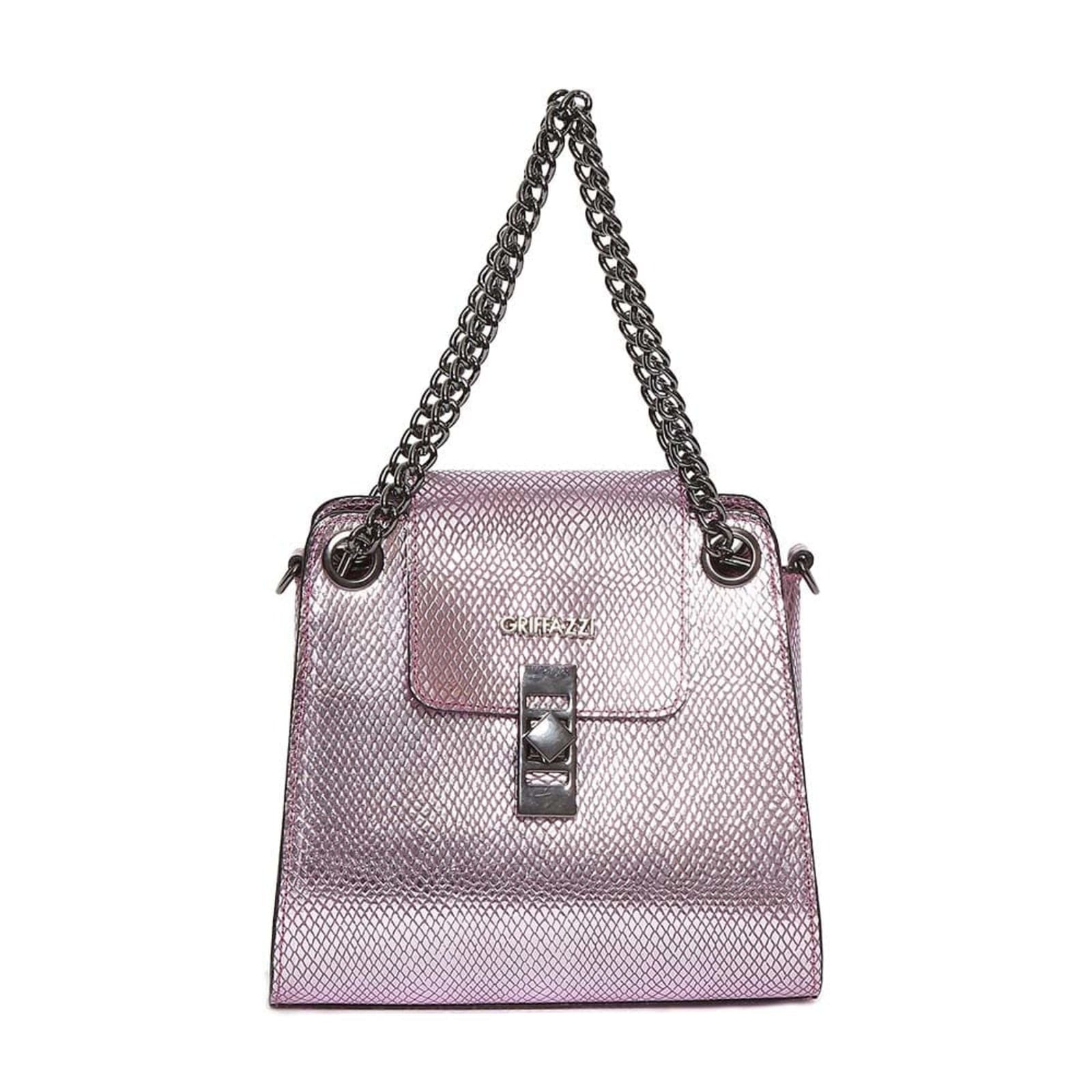 Vista 2 Bolsa de Couro Griffazzi Lilás Griffazzi multicolorido