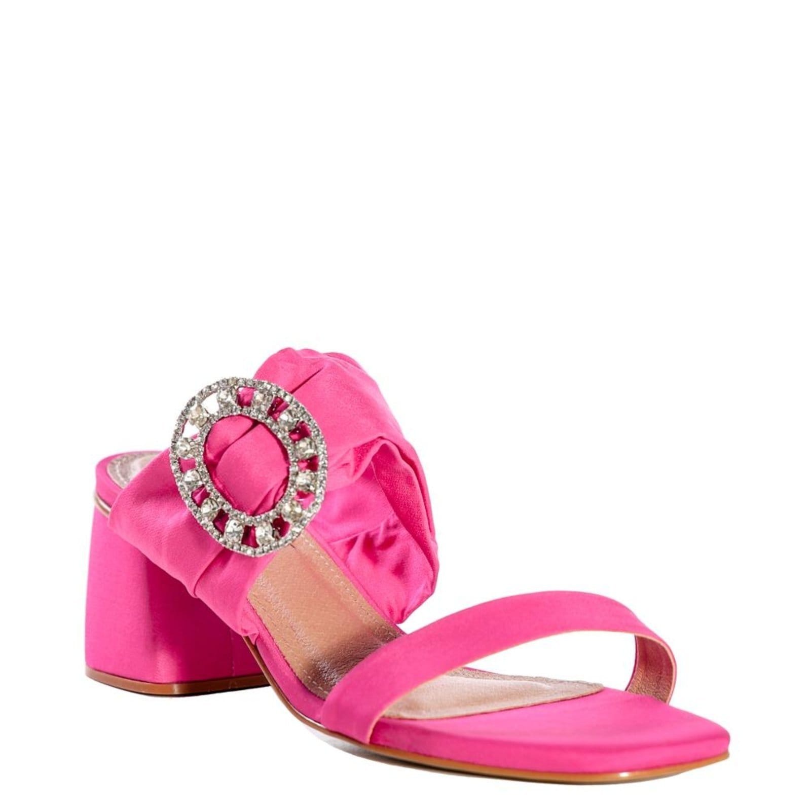 Vista principal Tamanco Feminino Zariff Salto Grosso Pink Incolor Zariff incolor pink