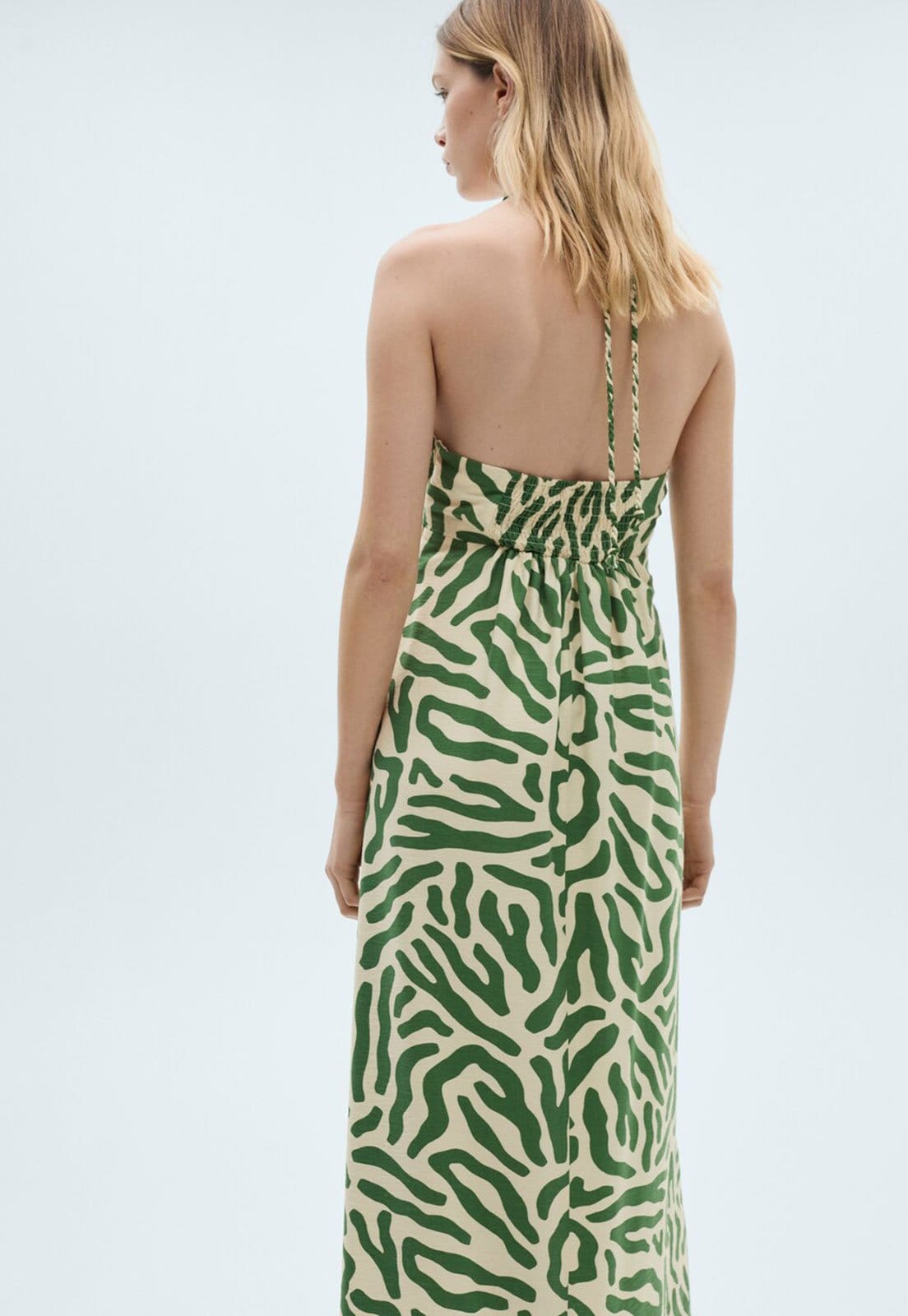 Vista 2 Vestido Frente Única Mango Midi Cactus Off-White Mango off-white white