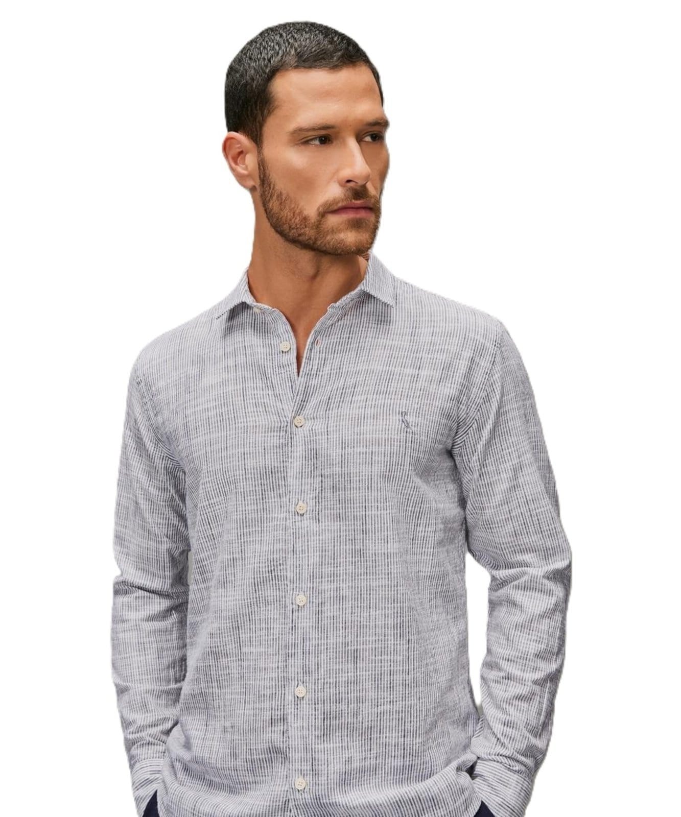 Vista 2 Camisa Listrada Regatta Reserva azul