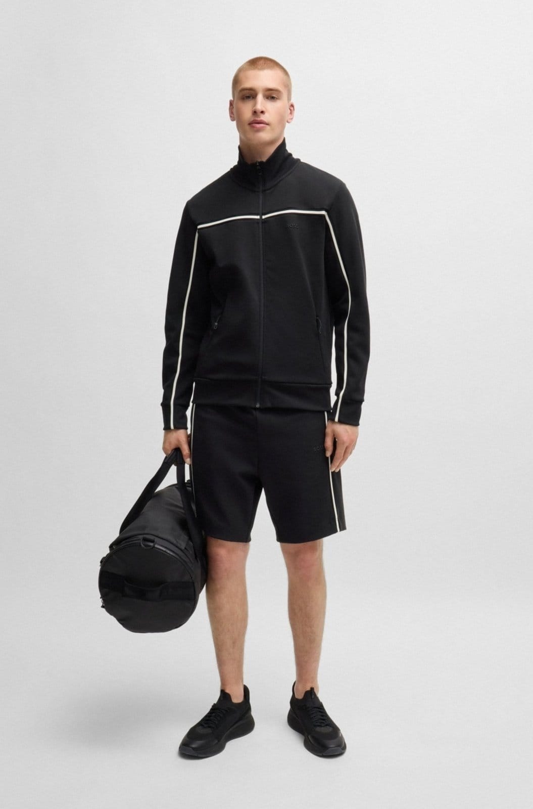 Vista 2 Shorts Regular De Algodão Com Inserções De Fita 5GG Boss preto