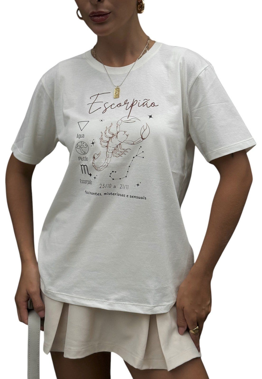 Camiseta Cianitas Off Estampa Signo Escorpião - 2